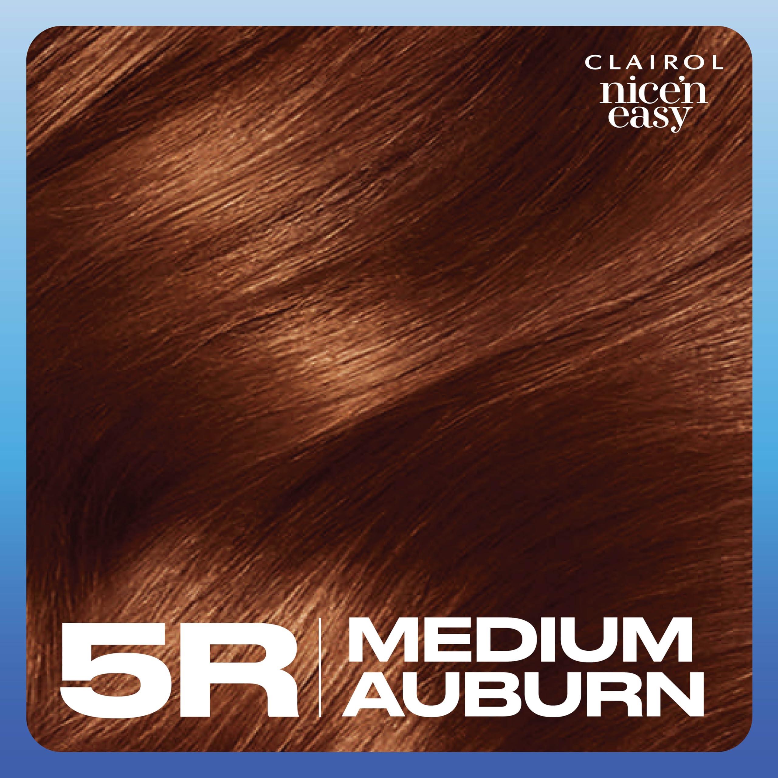 Clairol Nice'n Easy Permanent Hair Dye, 5R Medium Auburn Hair Color, Pack of 1 - Image 9