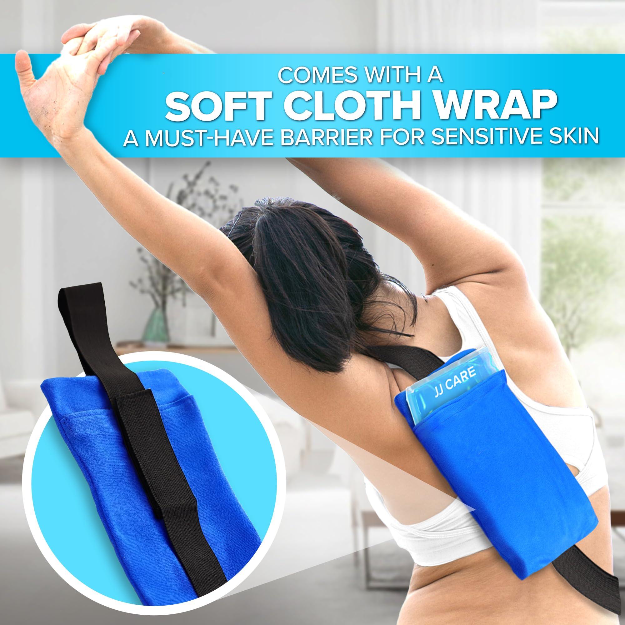 JJ CARE Gel Ice Packs Reusable (Pack of 2) - Ice Packs for Injuries Reusable - Soft Ice Pack for Injuries with Wrap - Flexible Therapy, for Knee, Back, Neck, Wrist, & Ankle - Image 4