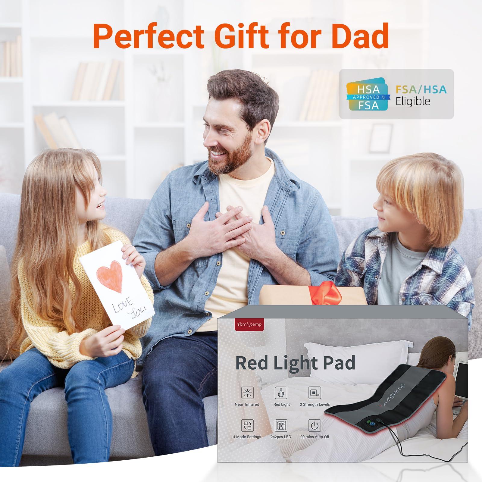 Comfytemp 24’’ x 12’’ Large Red Light Therapy Pad for Body, FSA HSA Eligible Near Infrared Light Therapy Wrap, Light Therapy Pad for Back Shoulder Joint Muscle Pain Relief, Father's Day Gifts, 32W - Image 5