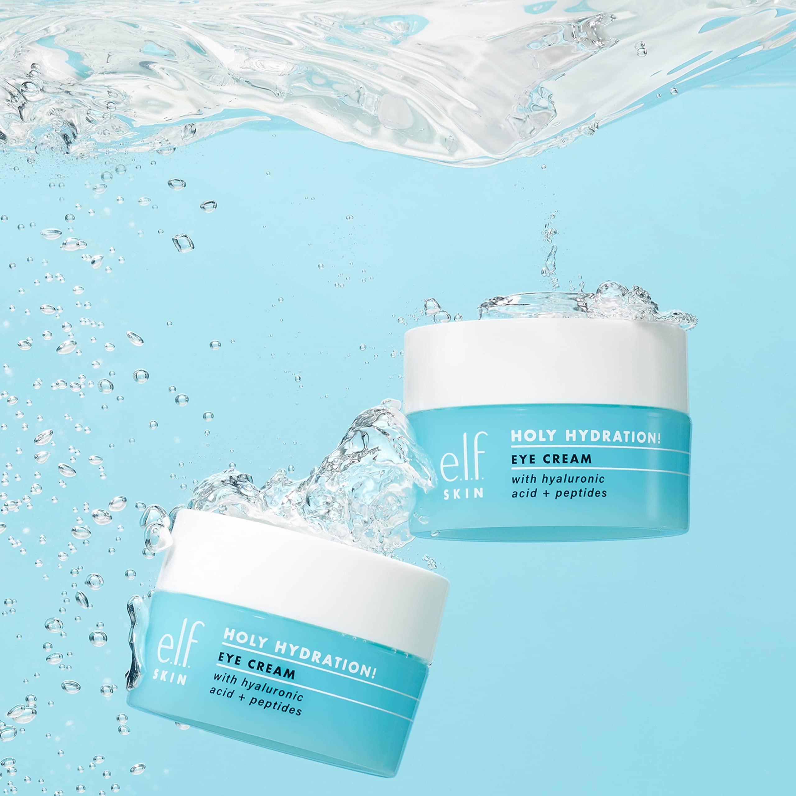e.l.f. SKIN Holy Hydration! Eye Cream, Rich Hydrating Eye Cream For Minimizing Dark Circles, Infused With Hyaluronic Acid, Vegan & Cruelty-free - Image 4