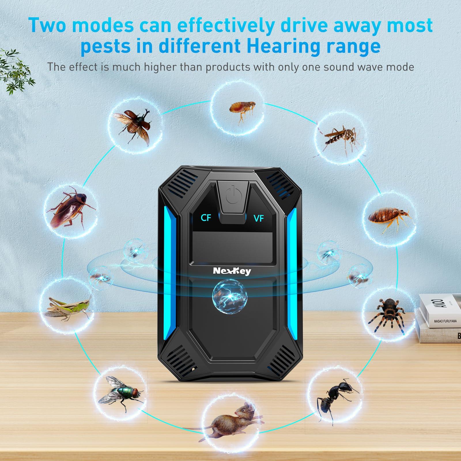 2025 Upgraded Version Ultrasonic Pest & Insect Repeller, Ultrasonic Repellent for Roach, Rodent, Mouse, Bugs, Mosquito, Mice, Spider, Ant,Electronic Plug in Pest Control,2 Mode Switching,6 Packs - Image 2