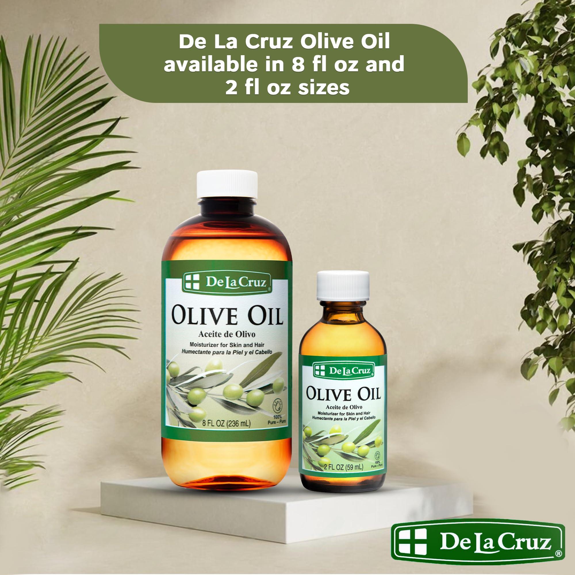 De La Cruz Pure Olive Oil - Natural Expeller Pressed Olive Oil for Hair and Skin - Lightweight Body Oil for Dry Skin 8 Fl Oz - Image 6