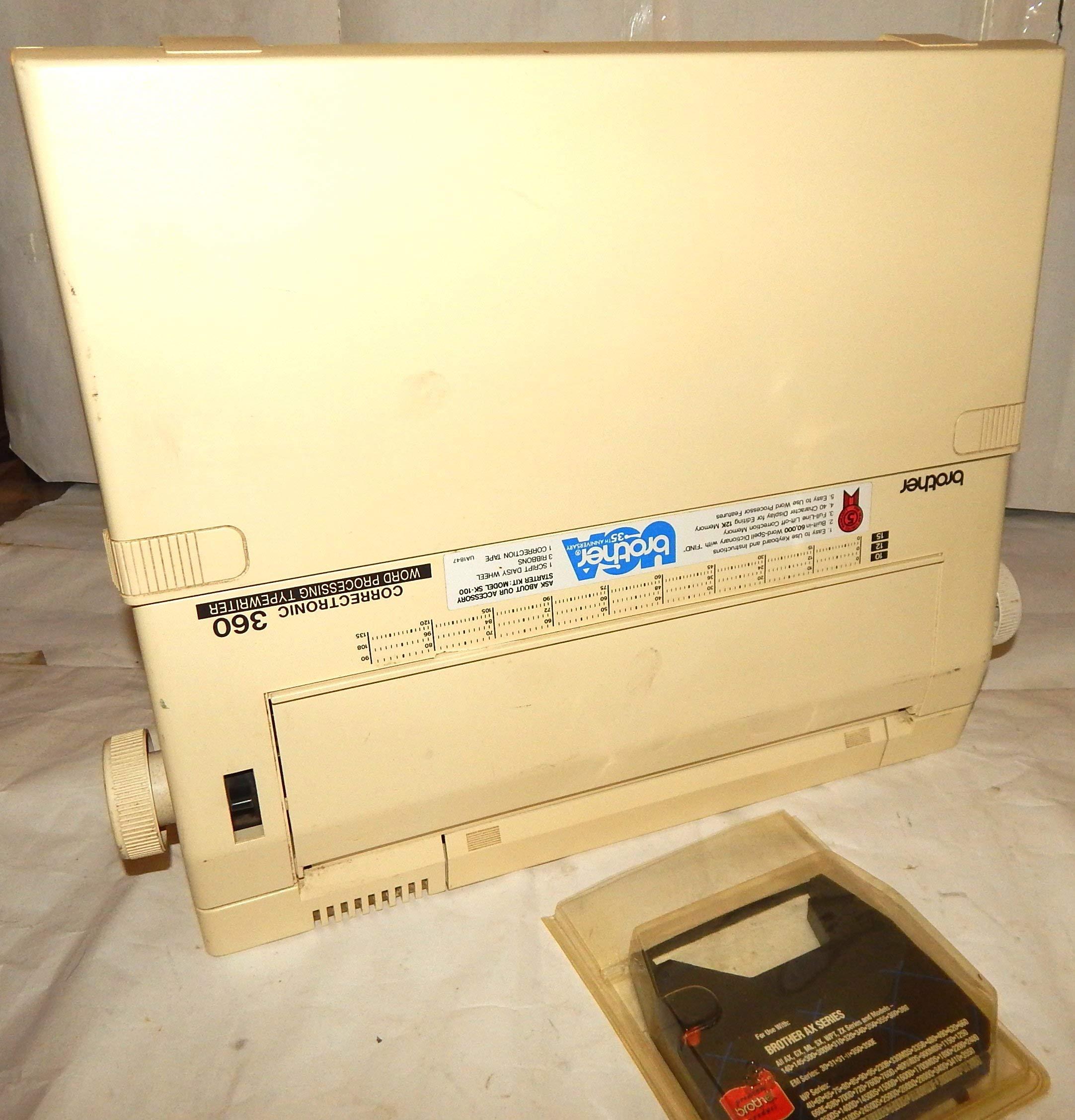 Brother Electric Typewriter Correctronic Word Processing Model 360 LCD Readout Screen and New Cartridge (Renewed) - Image 9