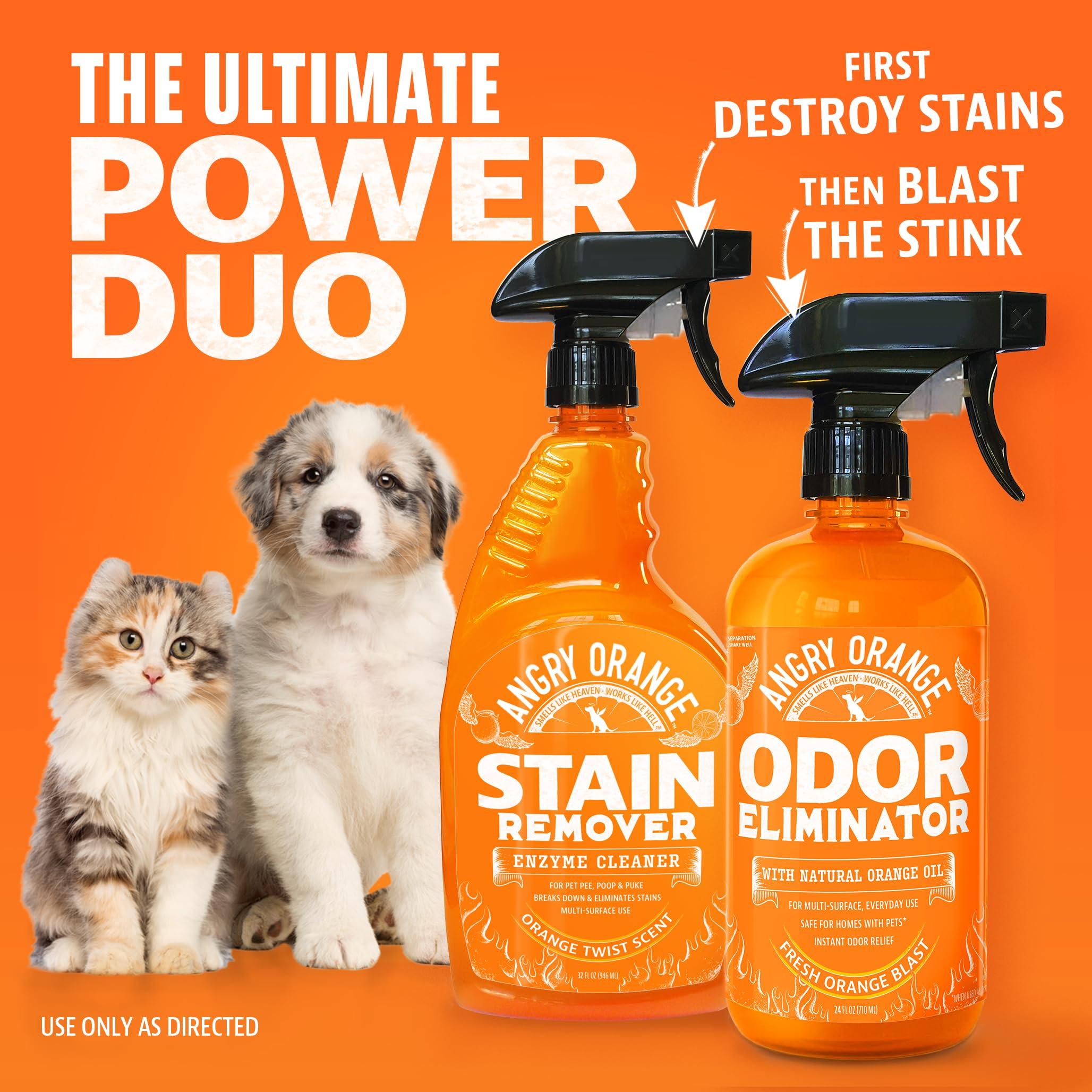 ANGRY ORANGE Pet Odor Eliminator for Dog and Cat Urine, Carpet Stains, and Strong Smells – Citrus Cleaner with Natural Orange Oil – 24 oz - Image 8