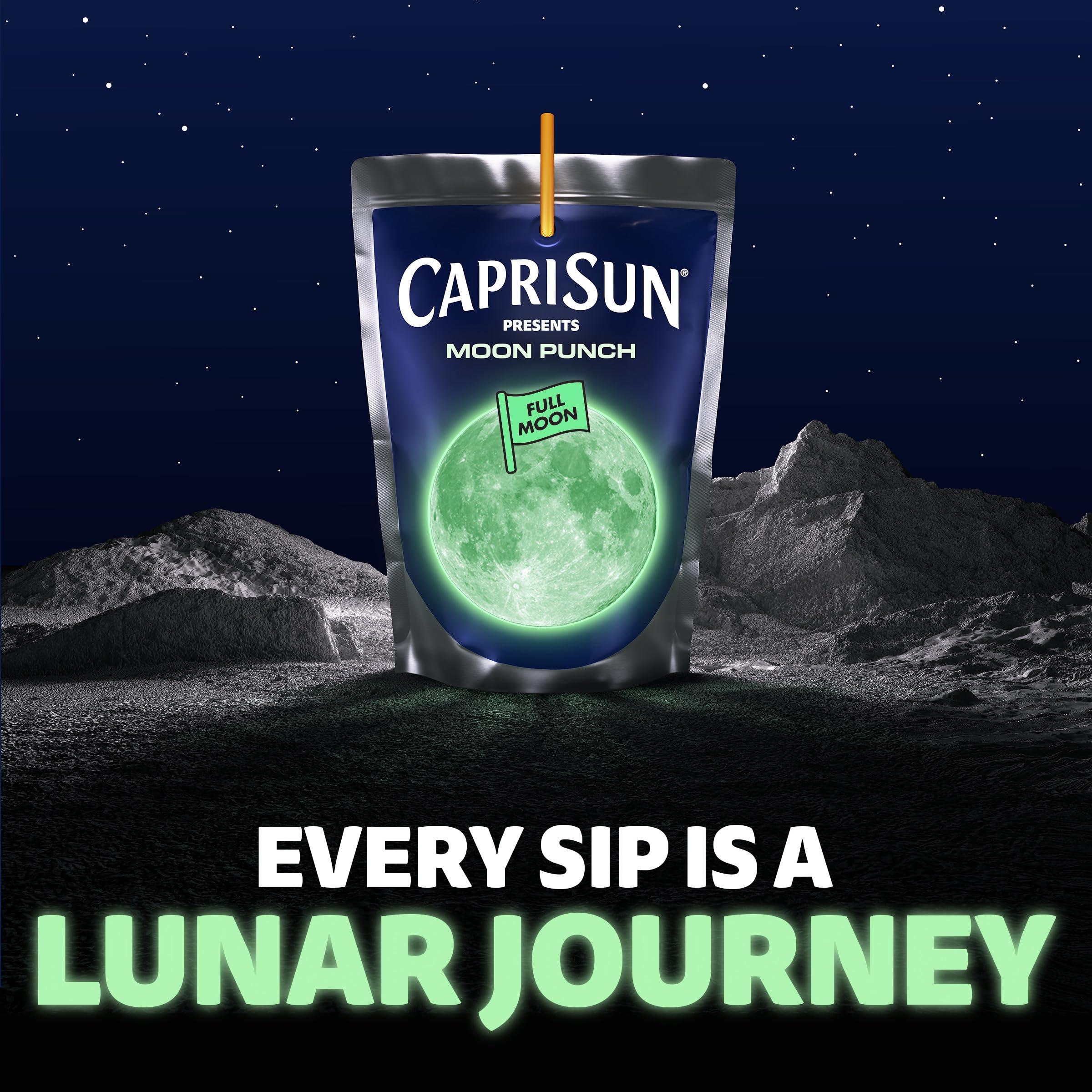 Capri Sun Moon Punch Wild Cherry Flavored Juice Drink Blend from concentrate with other natural flavor 10 ct Box, 6 fl oz Pouches - Image 5