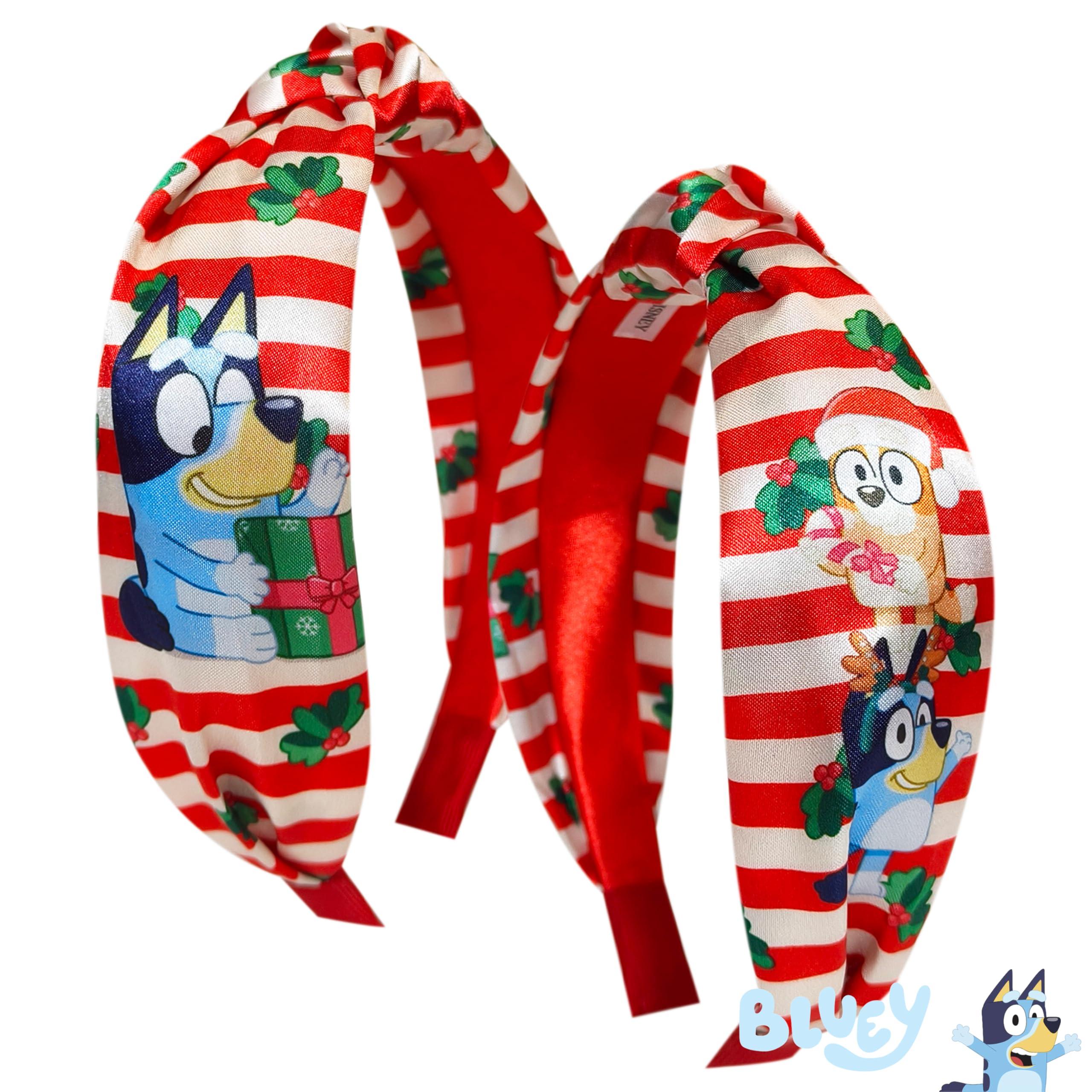 LUV HER Licensed Bluey Thick Knotted Headband For Girls - One Size Fits All - Christmas Hair Accessories For Her Ages 3+