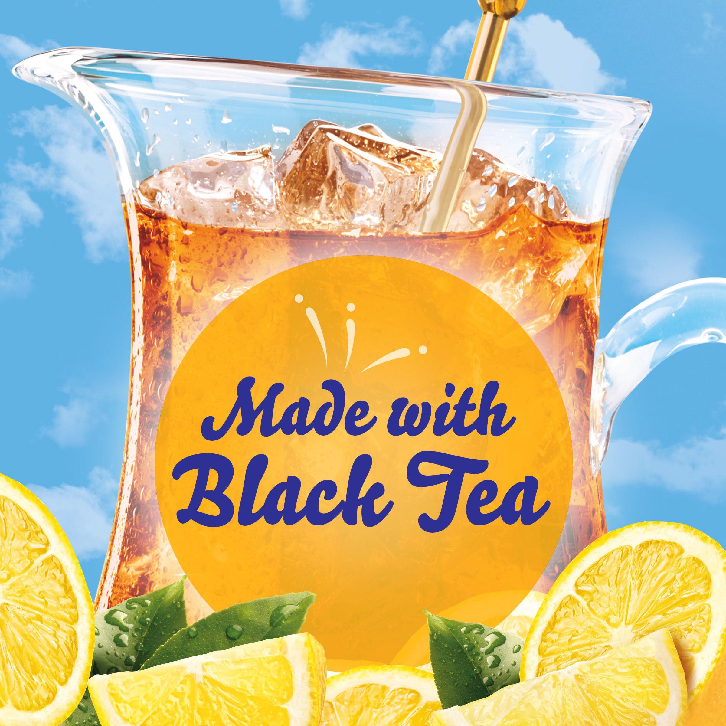 Crystal Light Decaf Lemon Iced Tea Naturally Flavored Powdered Drink Mix, 72 ct Pack, 12 Canisters of 6 Pitcher Packets - Image 8