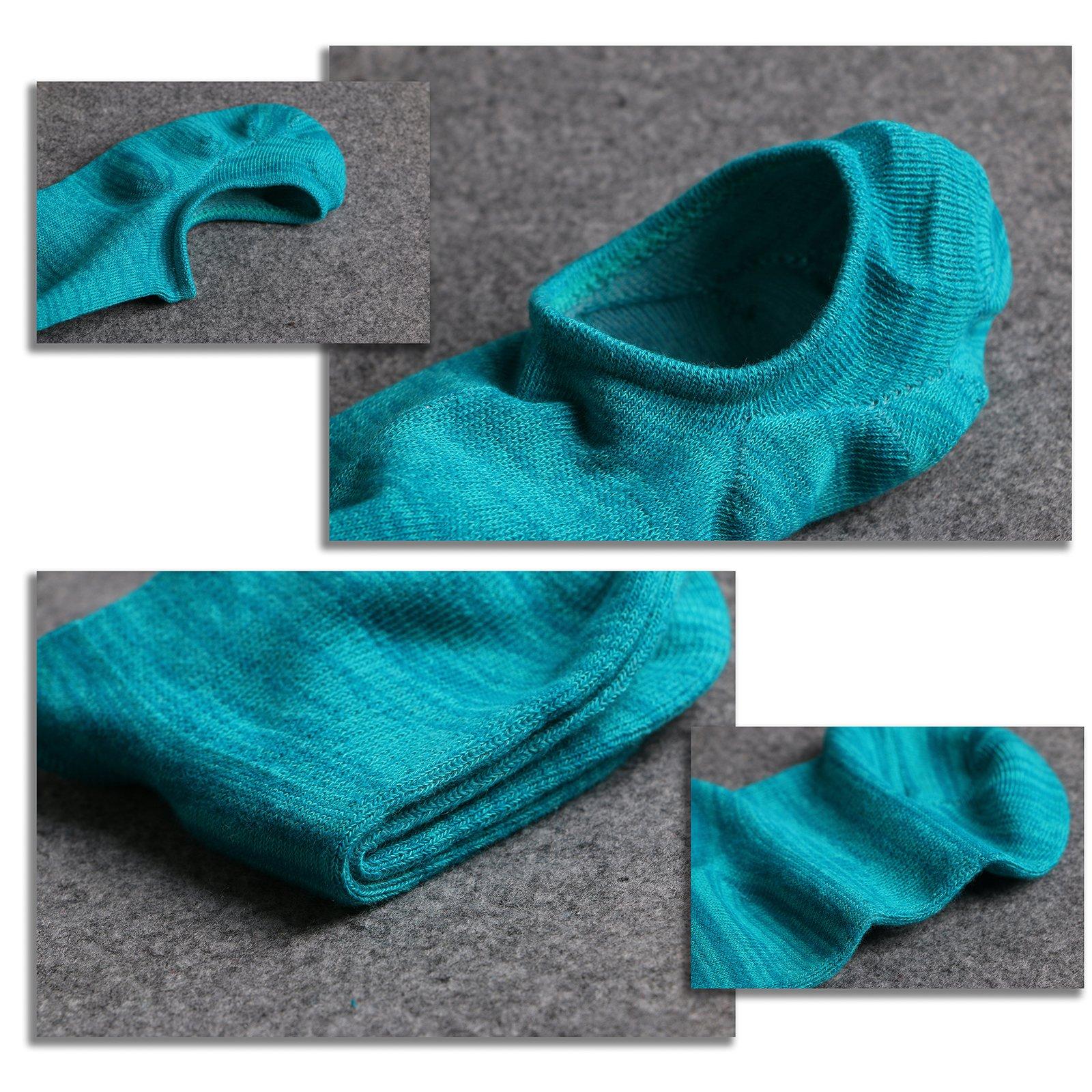 IDEGG No Show Socks Womens and Men Low Cut Ankle Short Anti-slid Athletic Running Novelty Casual Invisible Liner Socks - Image 4
