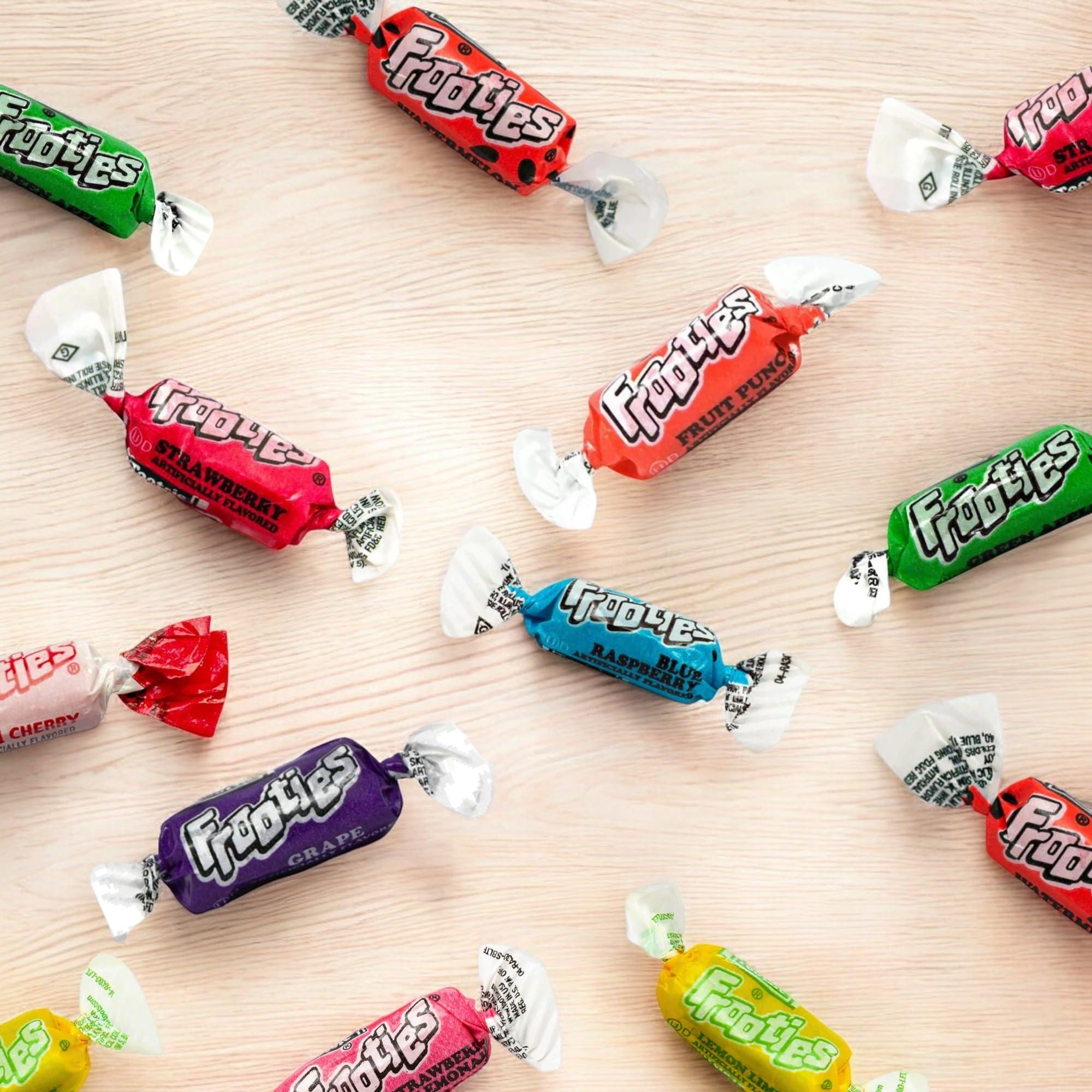 Tootsie Frooties Assorted Candy Mix (10 Fruity Flavors) - Tootsie Roll Taffies, Ultimate Fruity Variety Pack, Gluten Free, Peanut Free & Kosher Fruit Chews 1.5 Lb - Image 4