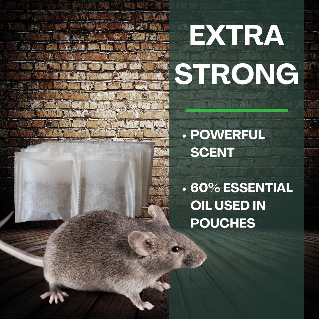 Extra-Strength Mouse Repellent Pouches, 10 Pack Rodent Repellent Indoor for Car Engines/RV/Boat/Cabin/Shed/Garage/House Mice Repellent Indoor, Peppermint Oil Mouse Deterrent (Cedarwood Scent) - Image 3