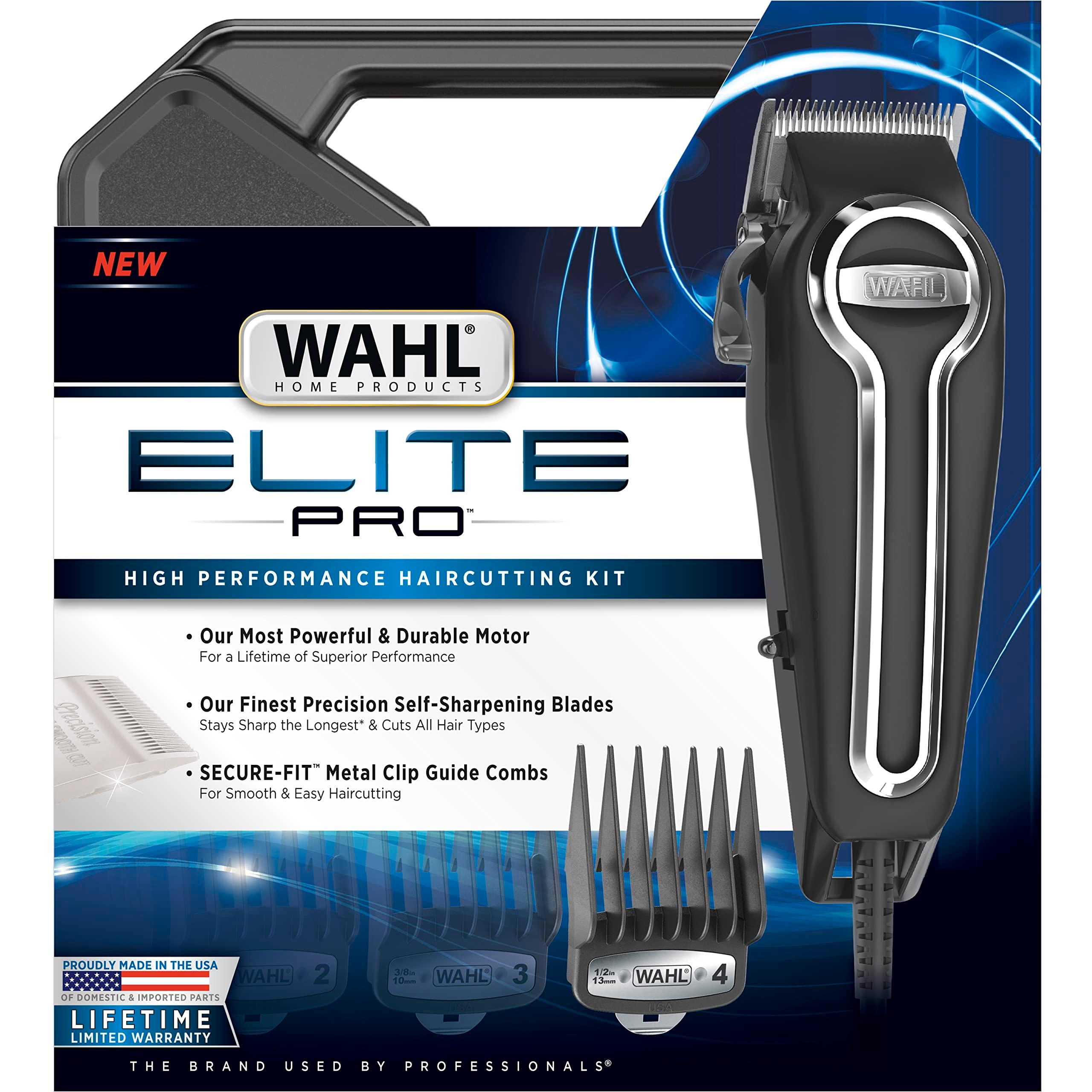 Wahl USA Elite Pro High-Performance Corded Home Haircut & Grooming Kit for Men – Electric Hair Clipper – Model 79602M - Image 9