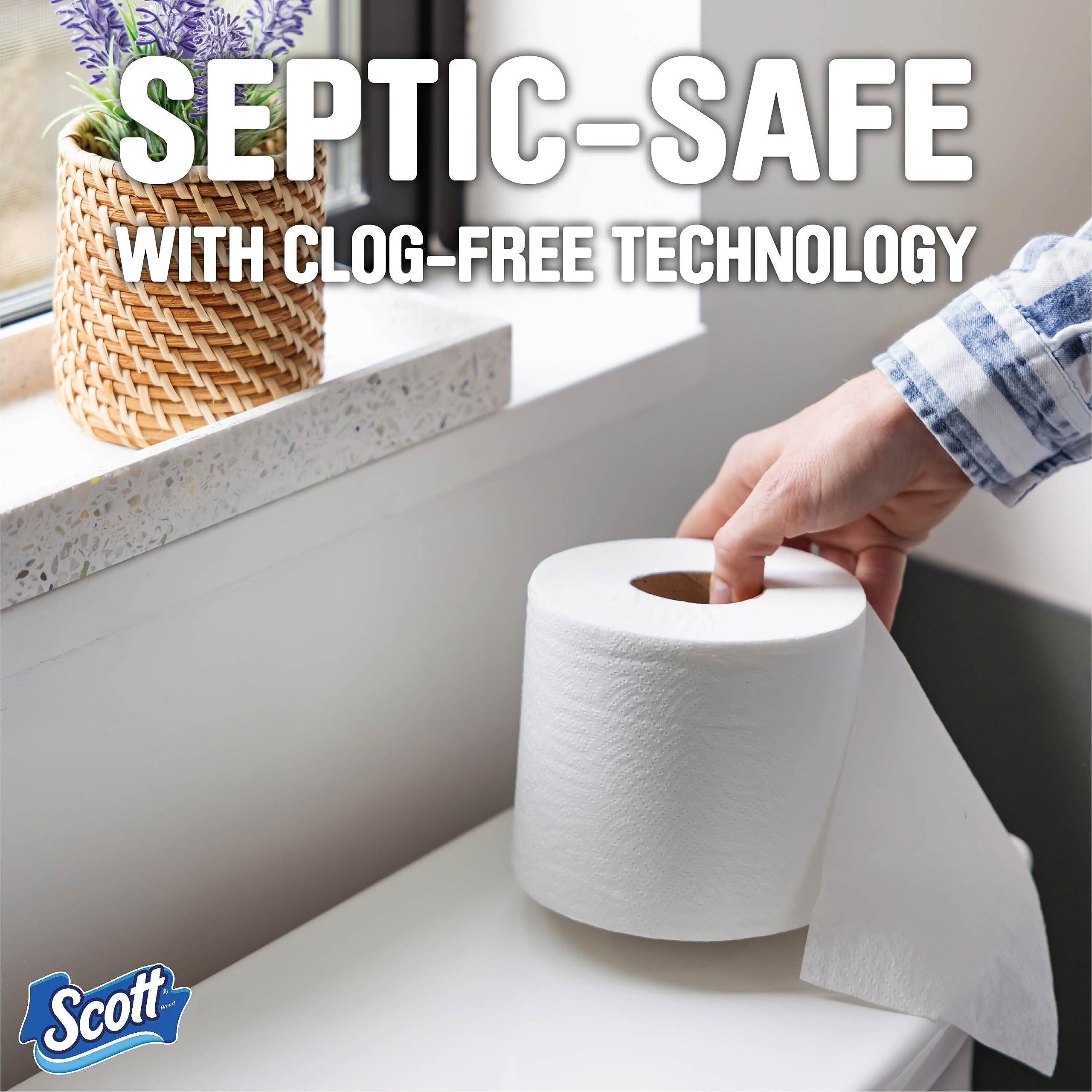 Scott 1000 Sheets Per Roll Toilet Paper, 4 Rolls, Bath Tissue - Image 6