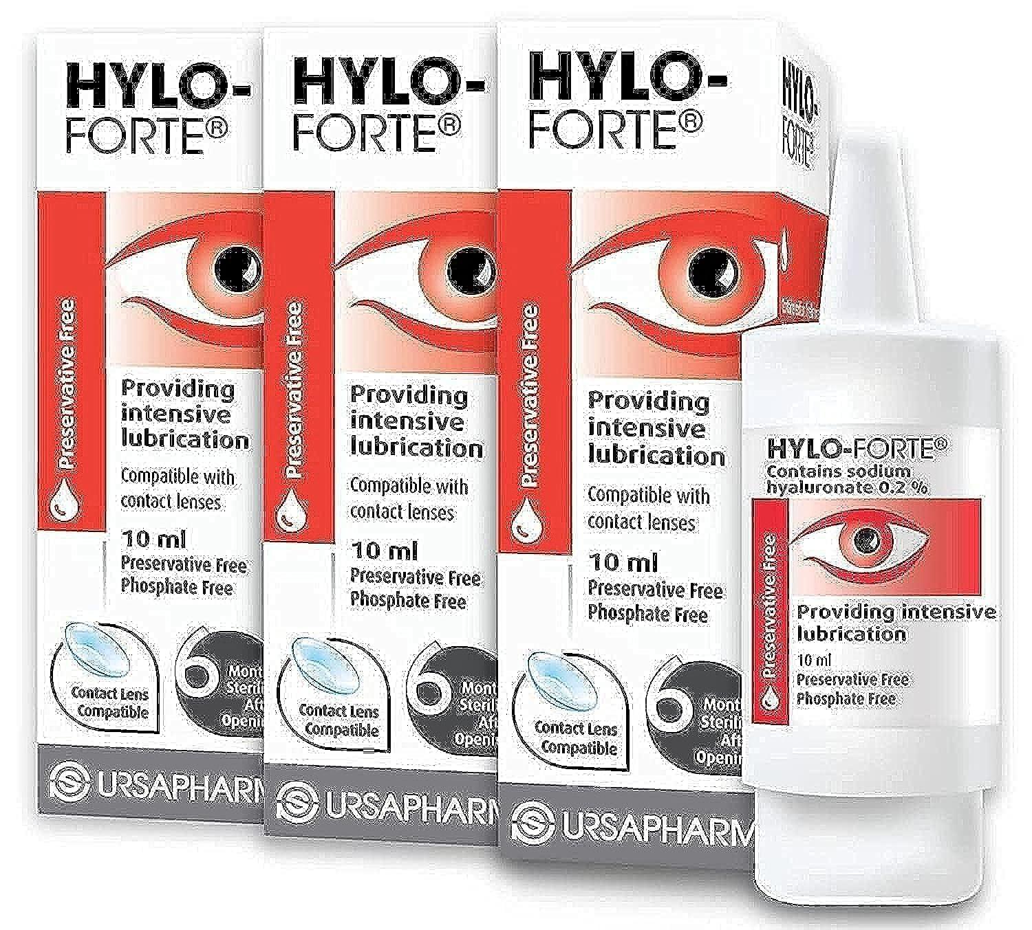 Forte Intensive Lubricating Eye Drops 10 ml 3 Pack