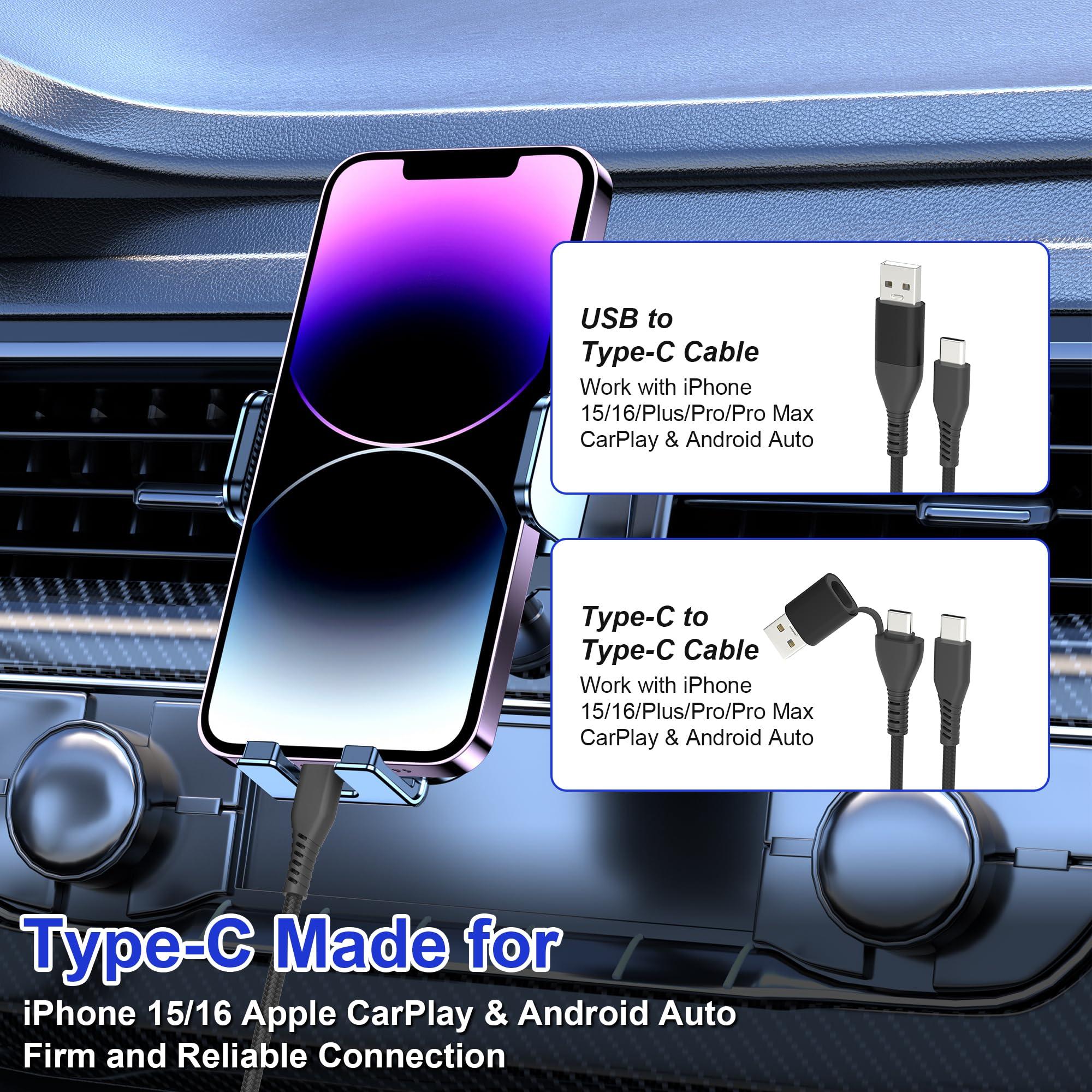 5in1 Multi Charging Cable Fast Charging 60W - Short Universal USB Keychain Cable - Portable Nylon Braided Charging Cord with Type C[MFi & 3A Fast Charge & Data Sync & Carplay]Micro USB/Lightning Ports - Image 6