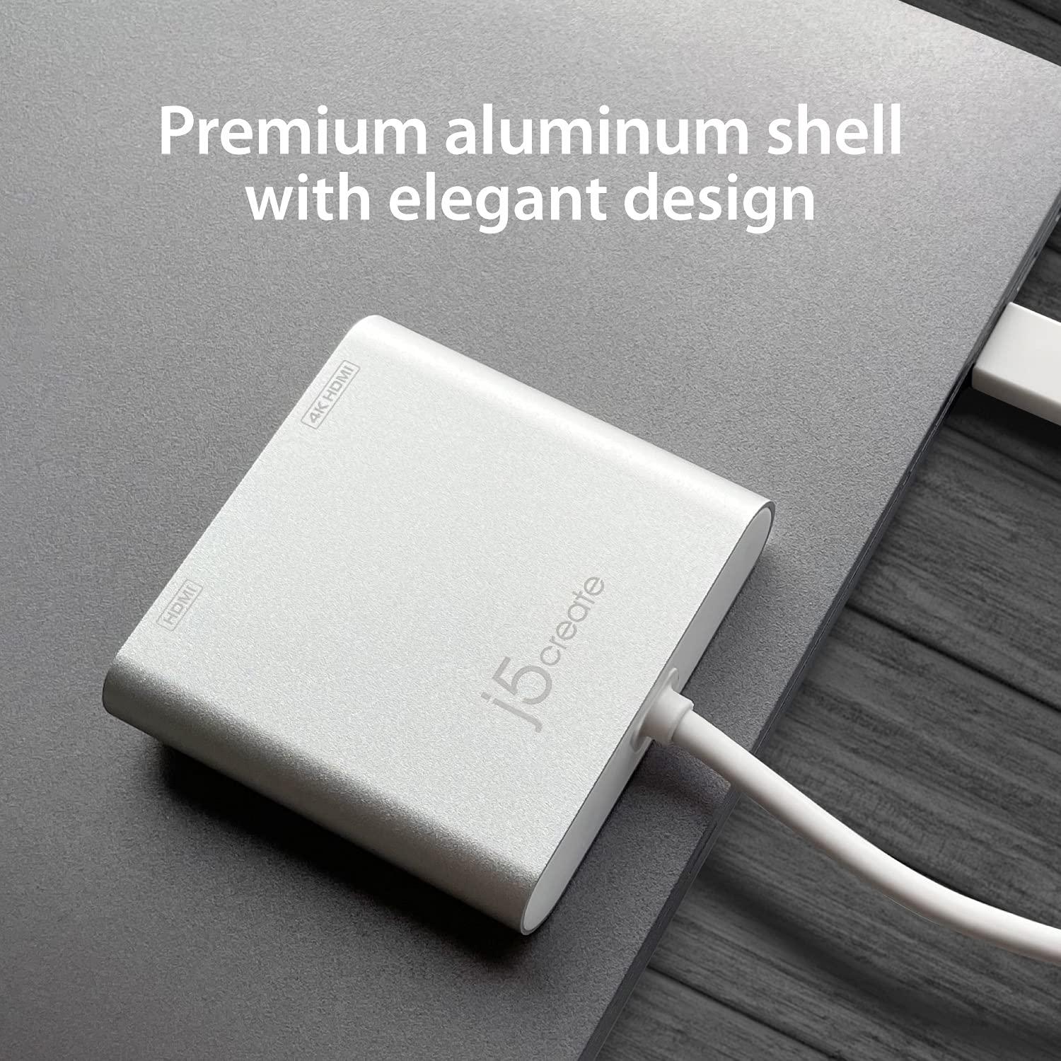j5create USB to HDMI Adapter - Dual HDMI USB 3.0 Multi-Monitor Cable | 4K + 1080p | Compatible with Windows and macOS (JUA365) - Image 4