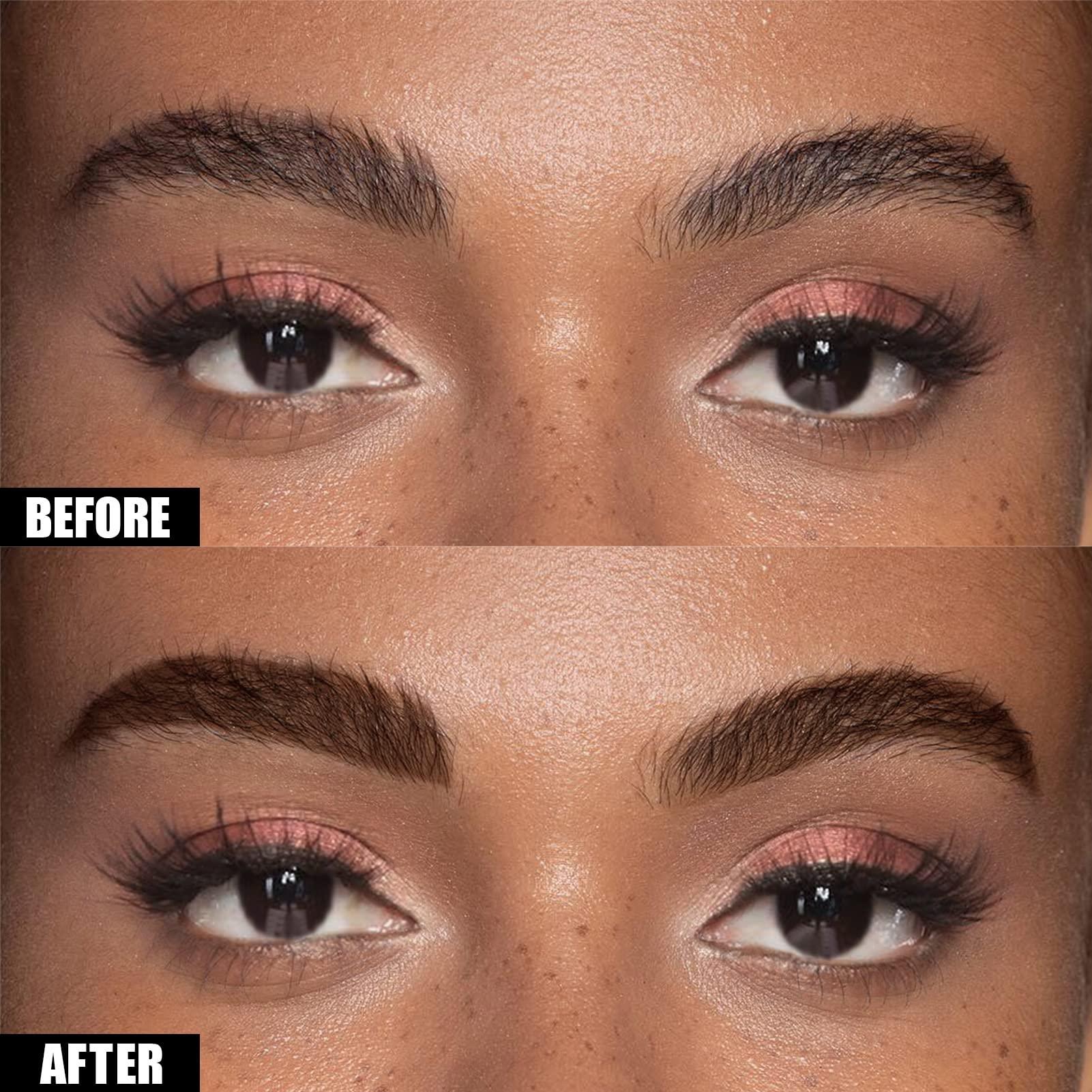 Cilrofelr Tattoo Peel Off Eyebrow Gel Tint, Semi Permanent Tattoo Brow Peel Off Tint Gel, Last Up to 3 Days, Waterproof, Transfer-proof, For Fuller & Defined Looking Brows, Dark Brown (2 Pack) - Image 3