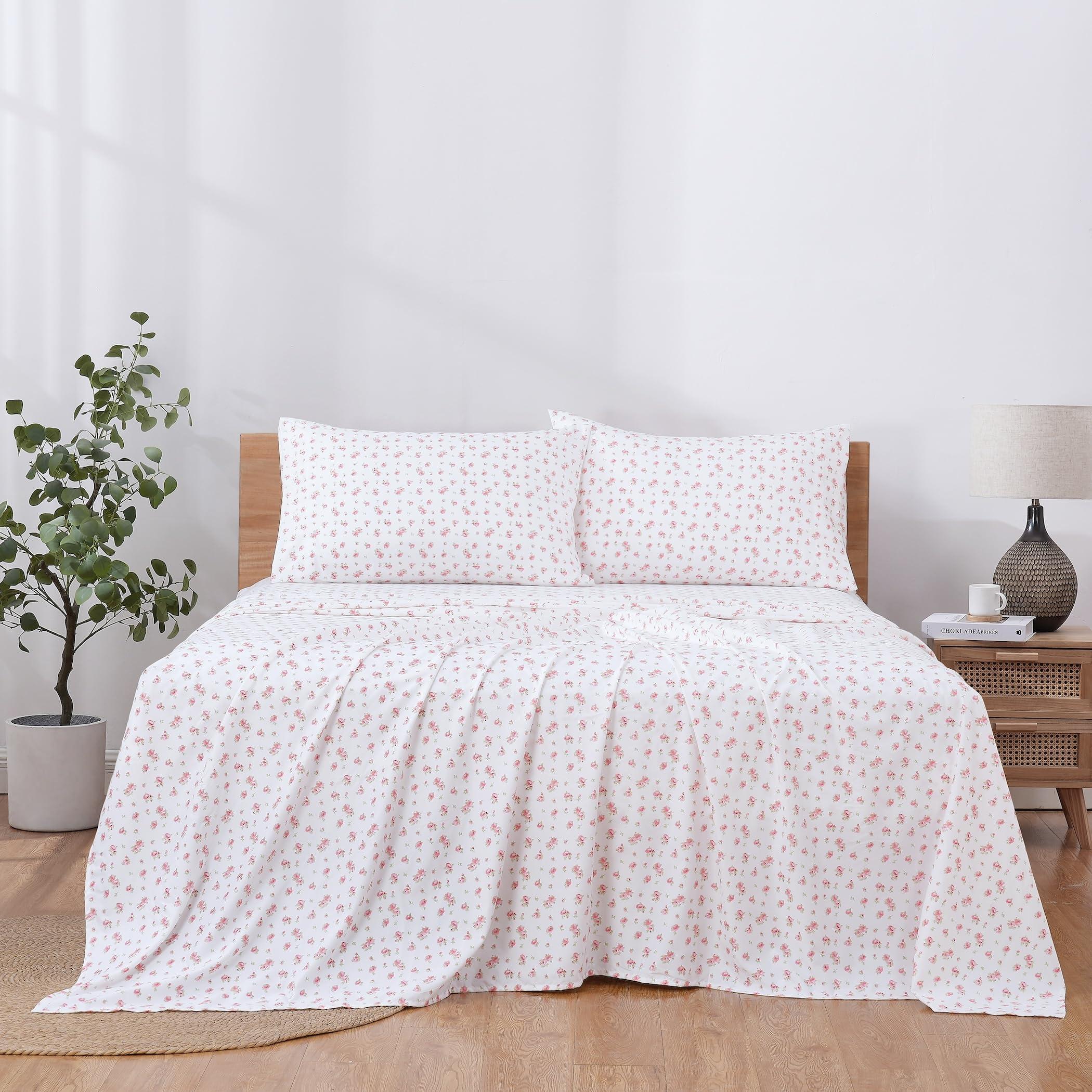 Modern Threads Silky Soft Microfiber and Wrinkle Free Sheets - Luxurious Microfiber Bed Sheets Includes Flat Sheet, Fitted Sheet with Deep Pockets, & Pillowcases Ivory, Twin - Image 3