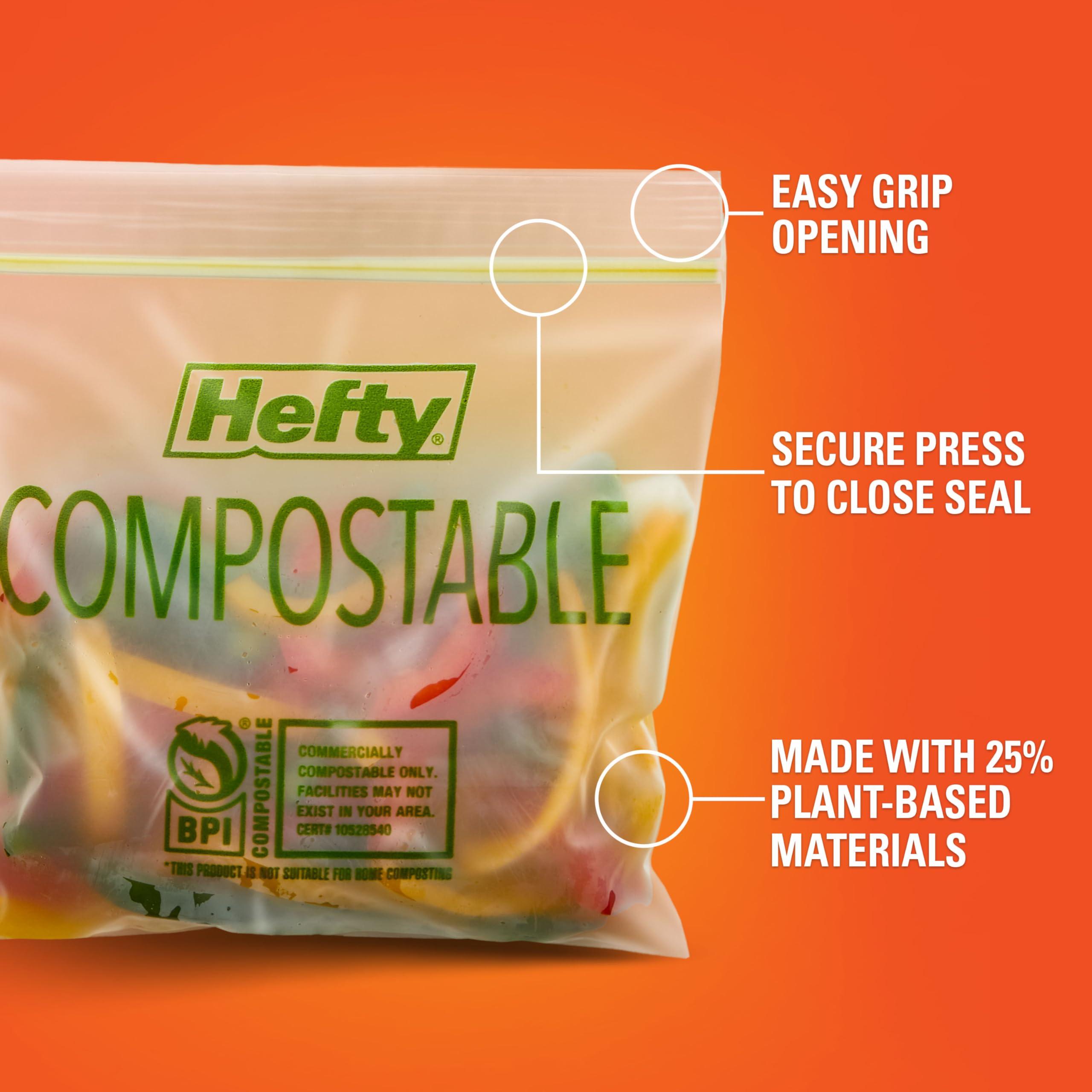 Hefty® Compostable Press-To-Close​ Sandwich 50 Count - Image 3