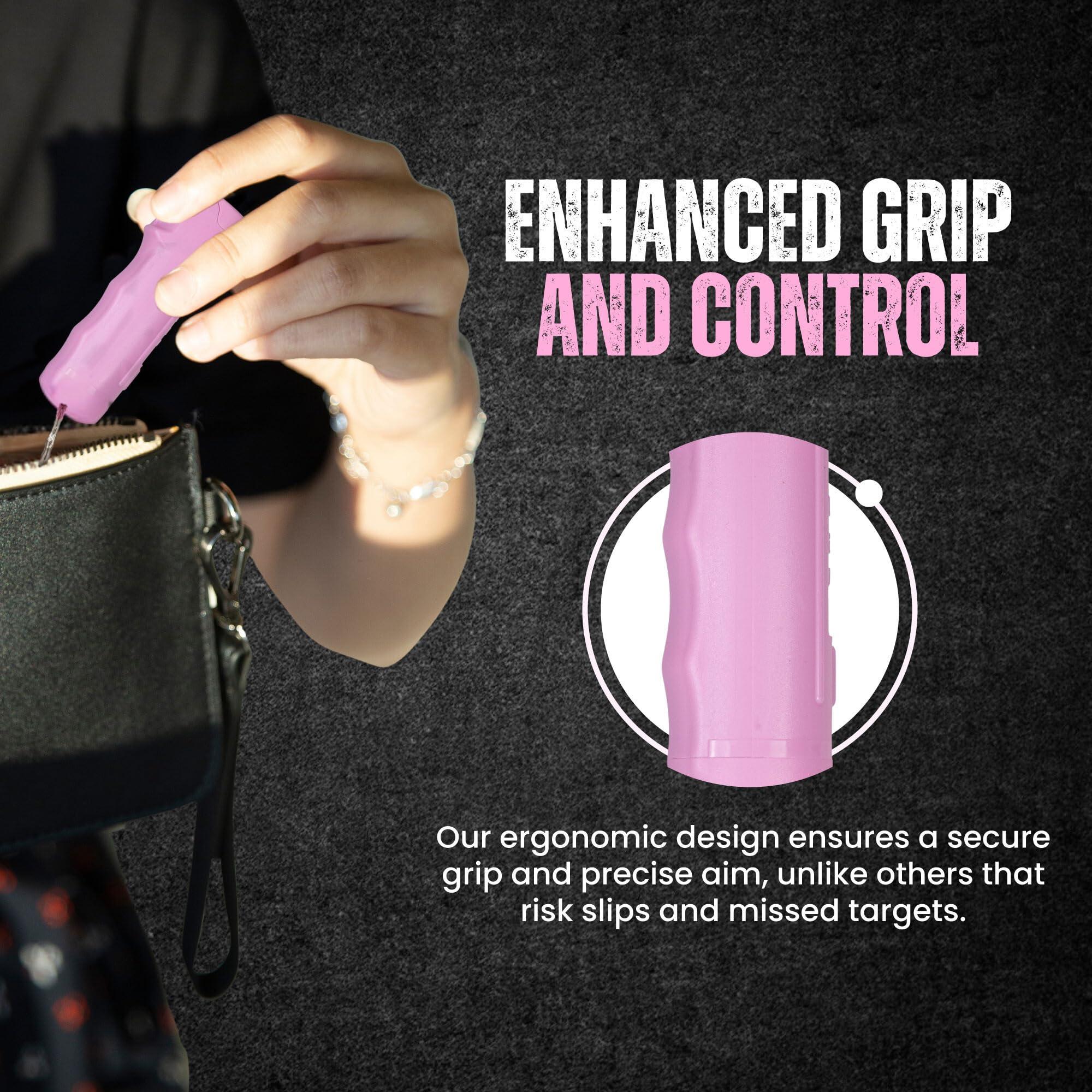 Police Magnum Keychain Pepper Spray Flip Top Safety 2 Pack 1/2oz - Maximum Heat Strength OC with Dye - Tactical Small Compact Case Holder - for Women & Men's Self Defense - Made in The USA - Image 4