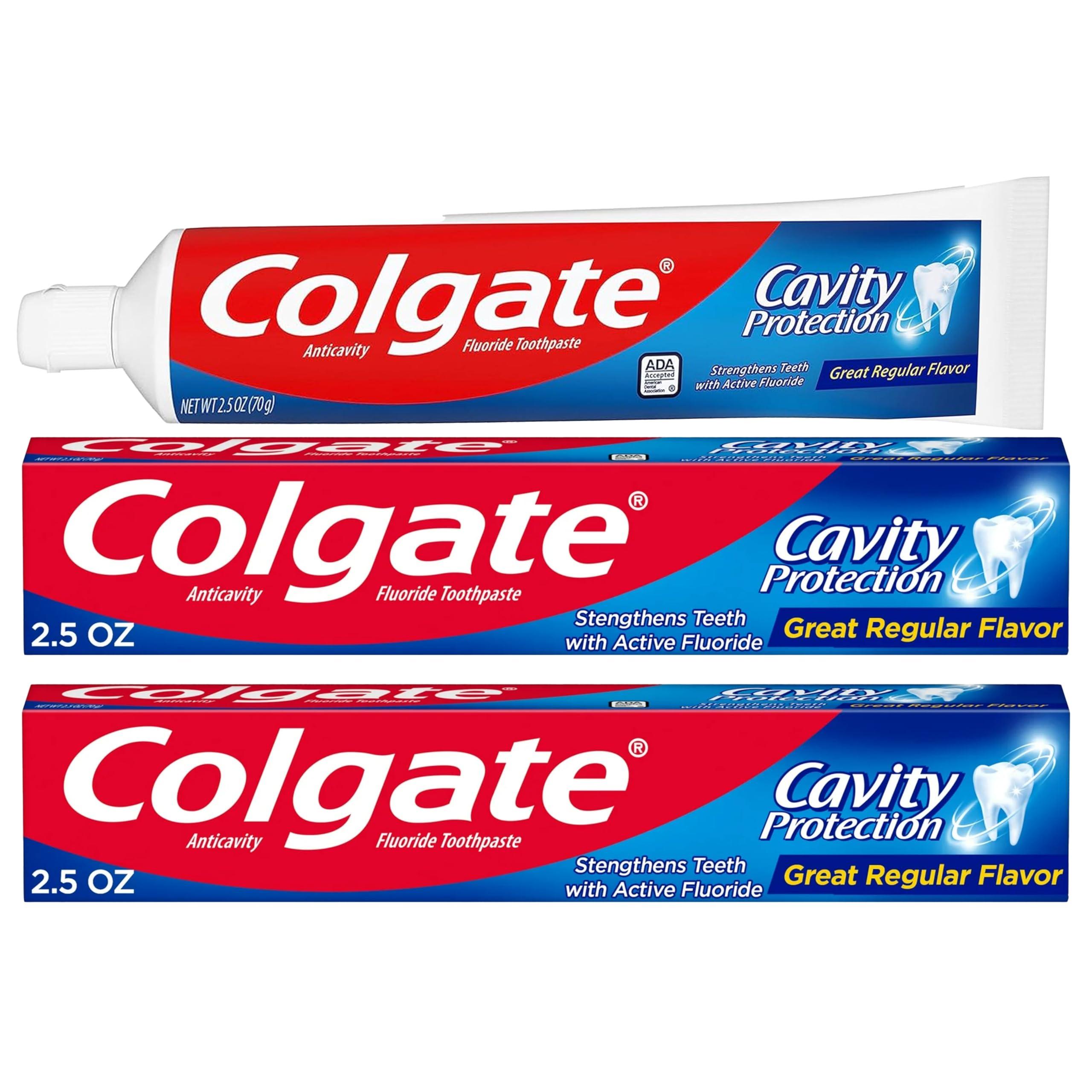 Colgate Cavity Protection Toothpaste with Fluoride - 2.5 ounce + 60% Free - 2 Pack - Image 1