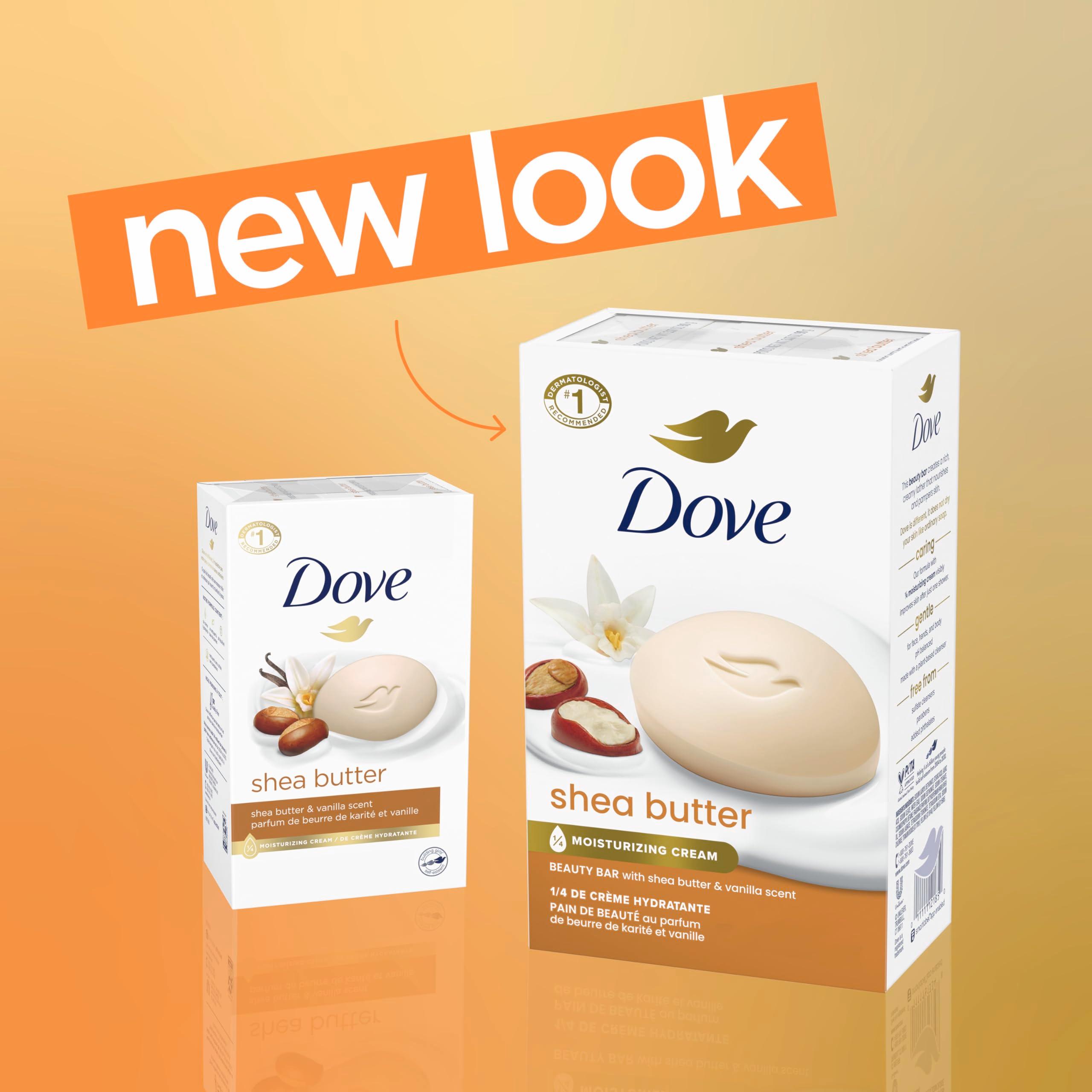Dove Beauty Bar Soap Shea Butter, 8 Count - Image 3