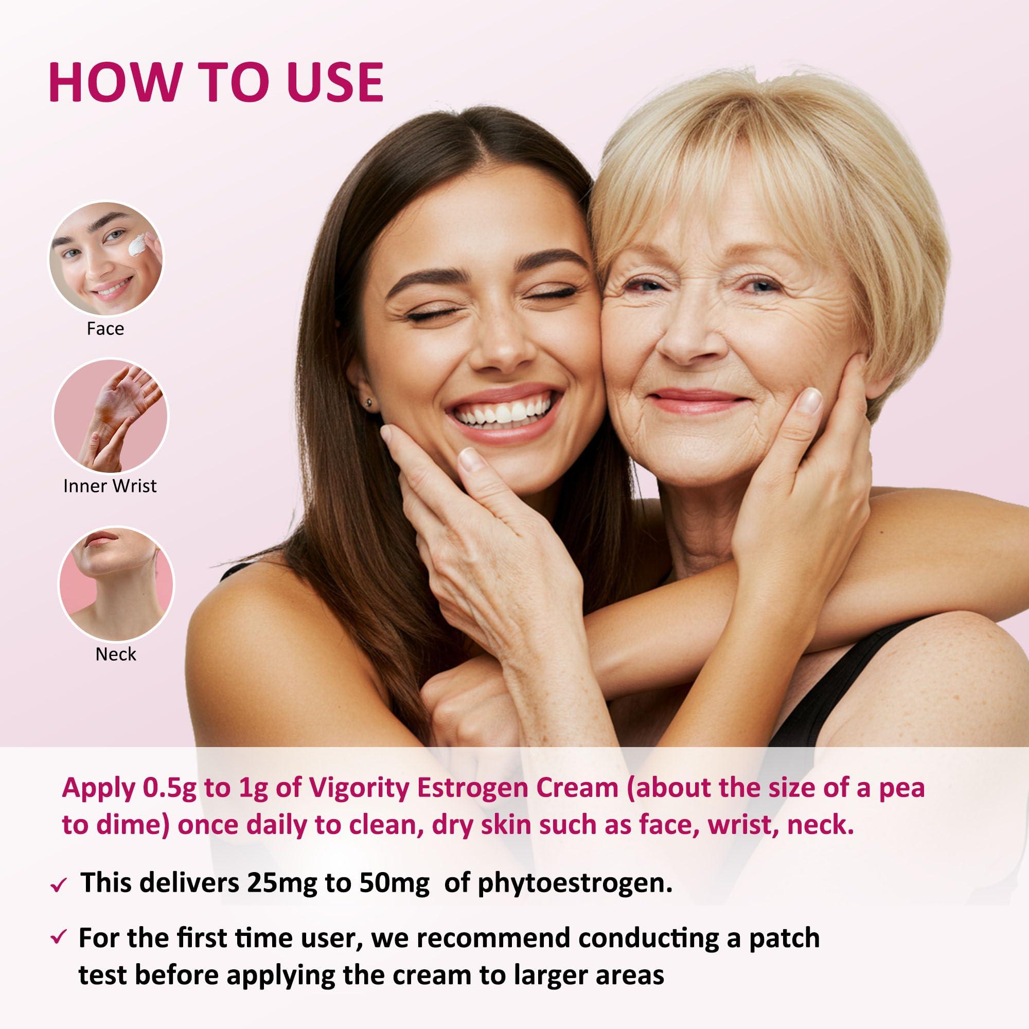 Estrogen Cream For Women, Natural Bioidentical, Hot Flashes Menopause Relief, Estrogen Cream With Wild Yam, Menstrual Cycle & Body Balance Support, Helps Reduce Hot Flashes, Paraben-Free, Vegan, 3-Month Supply(4 Oz) - Image 7