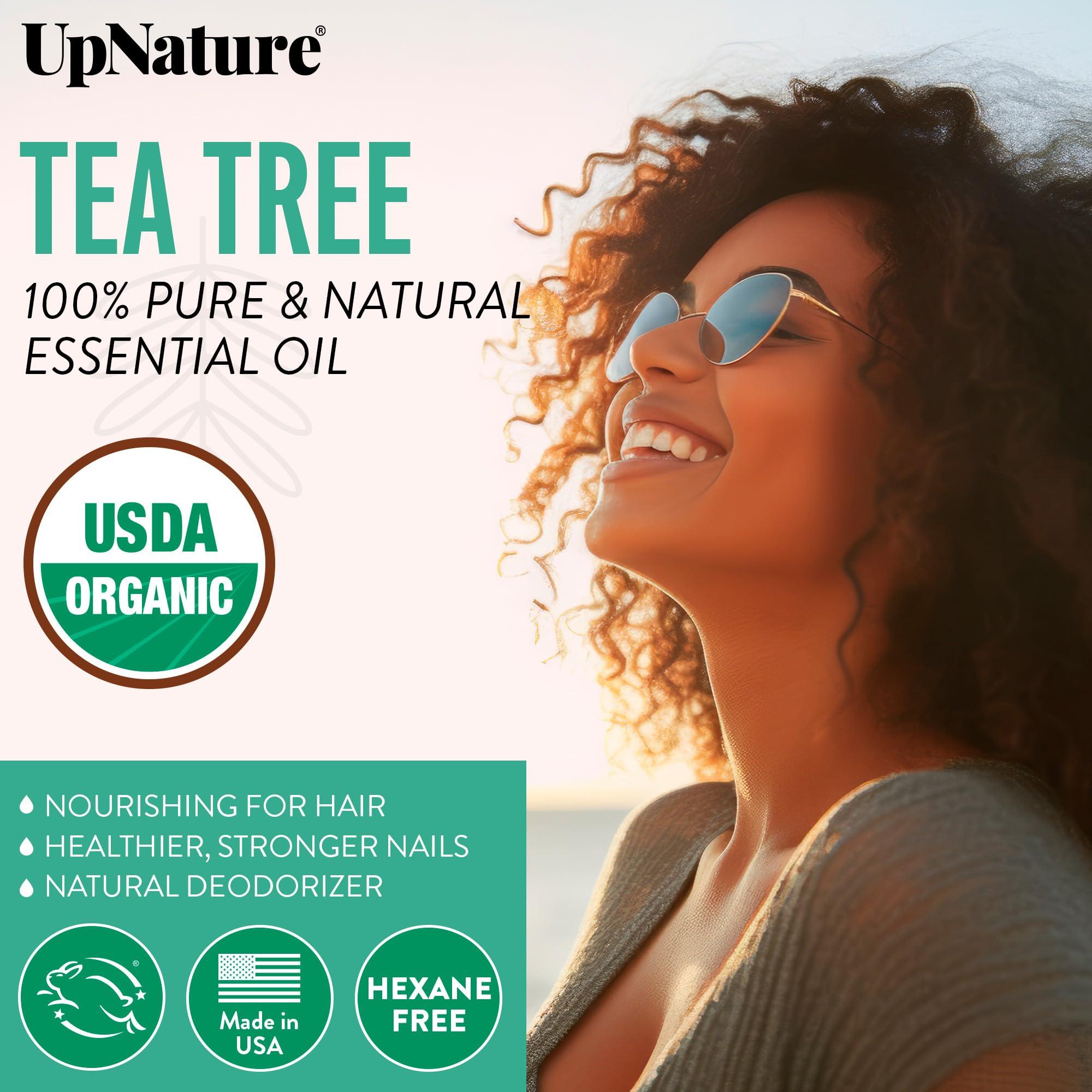 UpNature Organic Tea Tree Oil - 100% Pure Tea Tree Oil for Skin, Hair, Toenail, 2oz - Image 3
