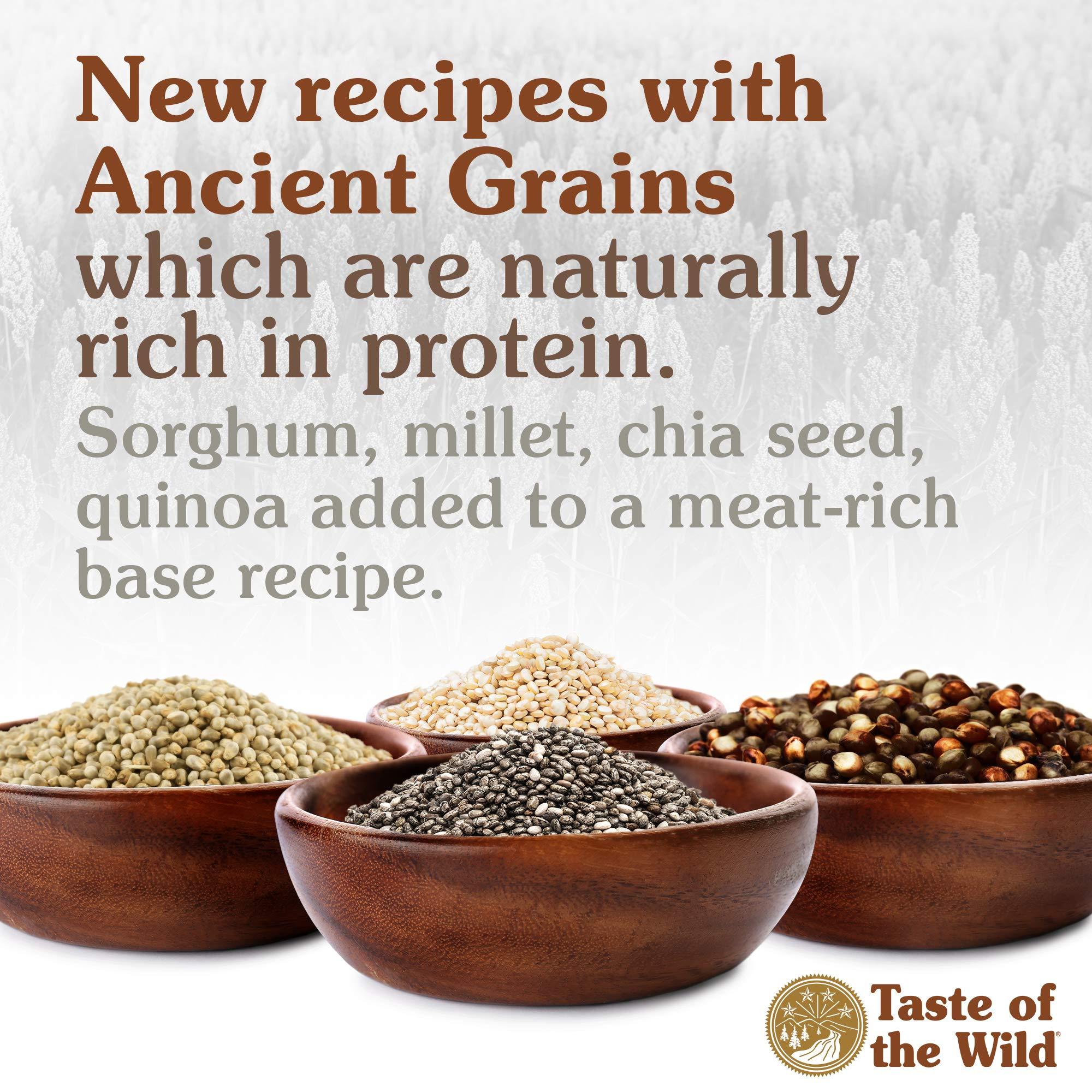 Taste of the Wild with Ancient Grains, Ancient Prairie Canine Recipe with Roasted Bison and Venison Dry Dog Food, Made with High Protein from Real Meat and Guaranteed Nutrients and Probiotics 28lb - Image 5