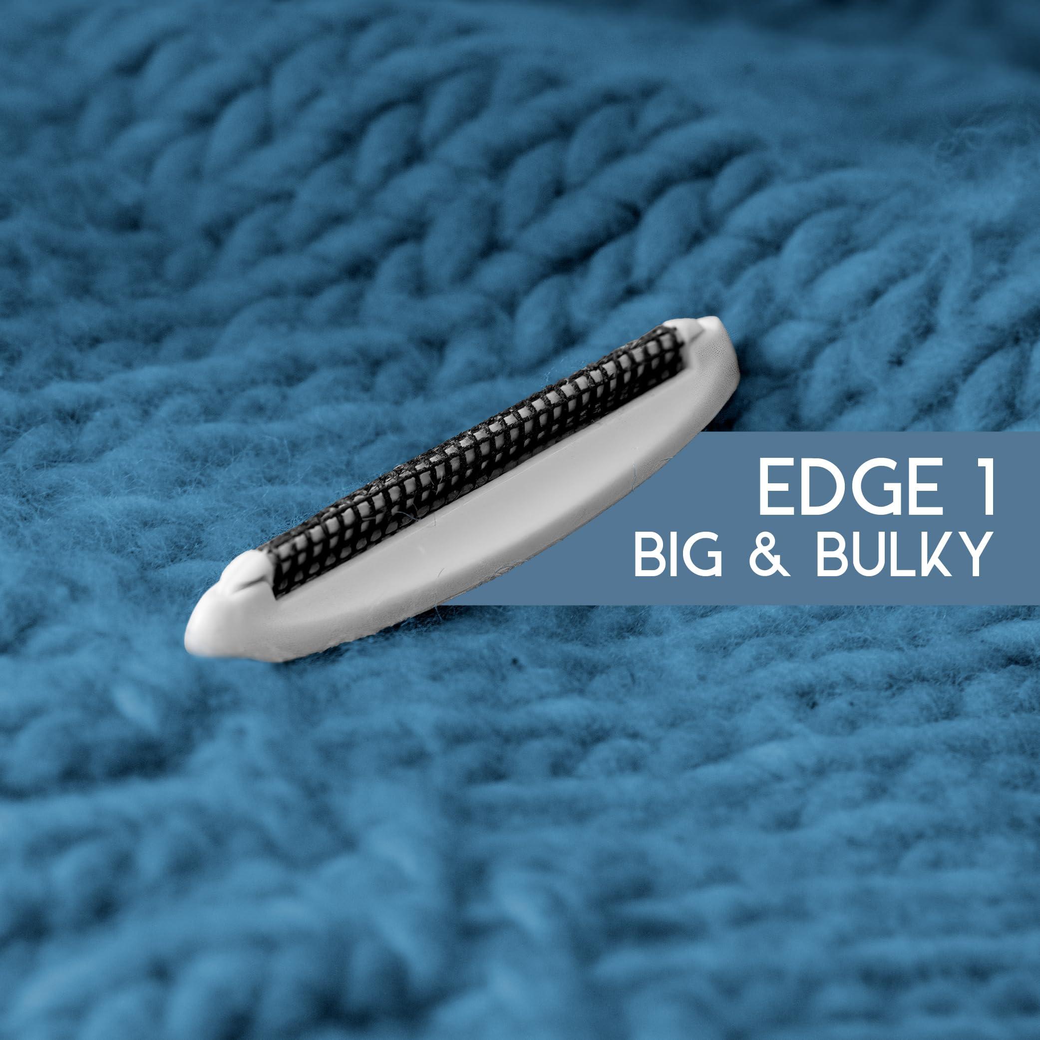 GLEENER Battery-Free Fabric Shaver & Lint Brush | Ultimate Fuzz Remover Sweater Comb | Lint Remover and Depiller for Clothing & Furniture (Slate Blue in Carton Box) - Image 3