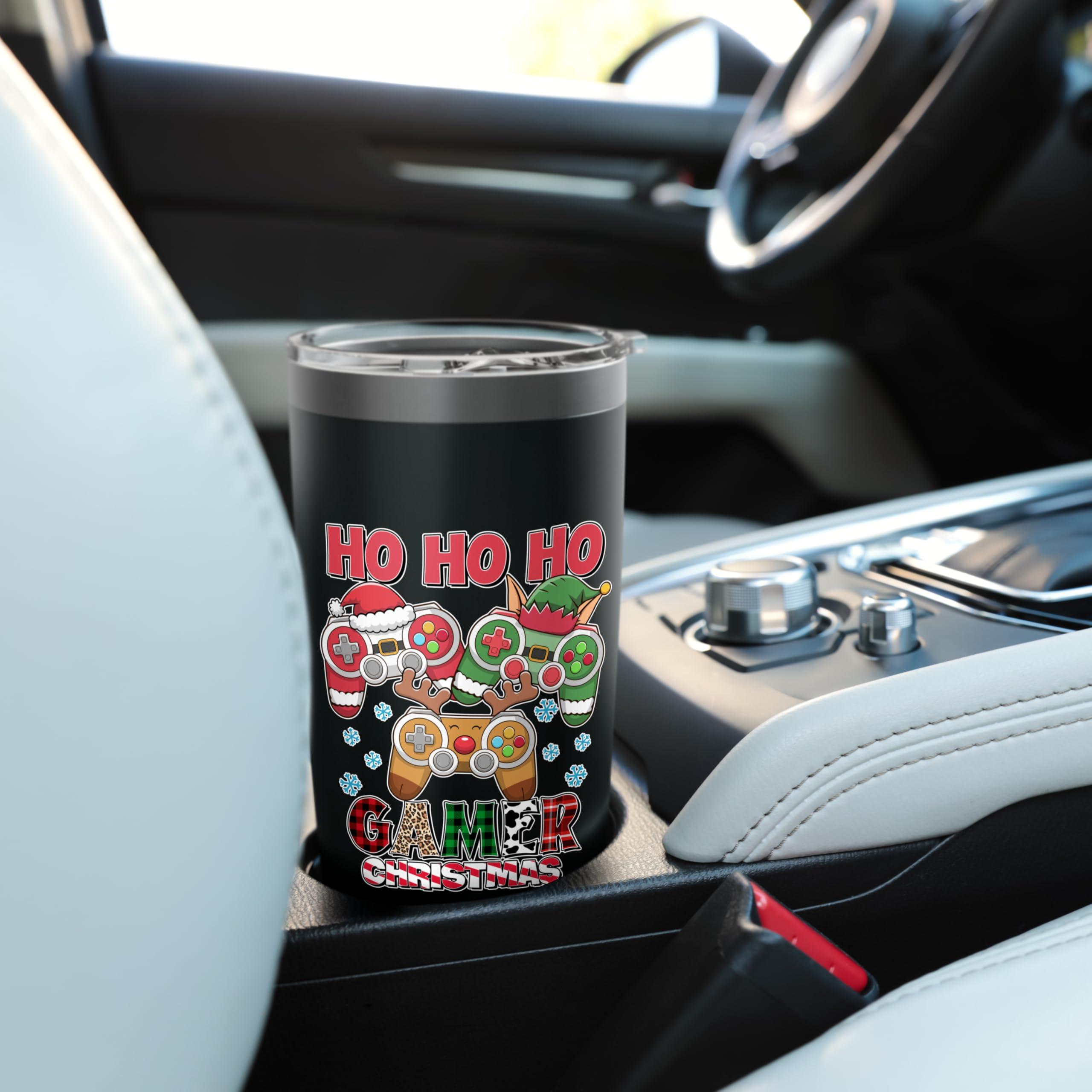 Ho Ho Ho Gamer Christmas Gamer Men Boys Kids Stainless Steel Insulated Tumbler - Image 2