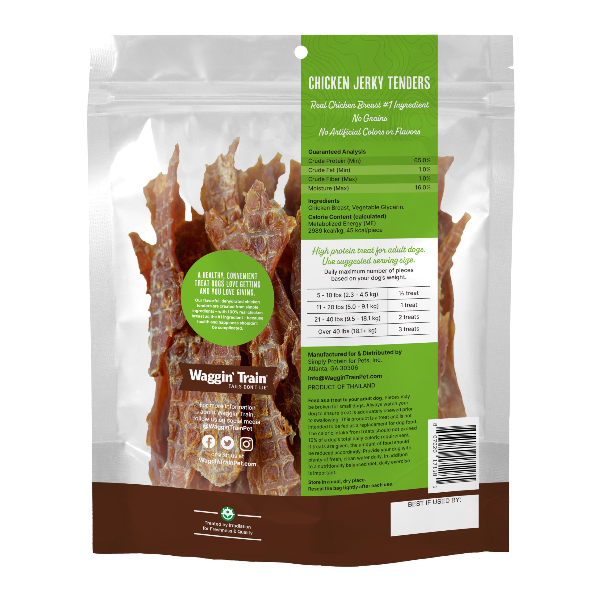 Waggin' Train Chicken Jerky for Dogs - Limited Ingredient Dog Treats for Dogs 30 oz. Pouch - Image 2