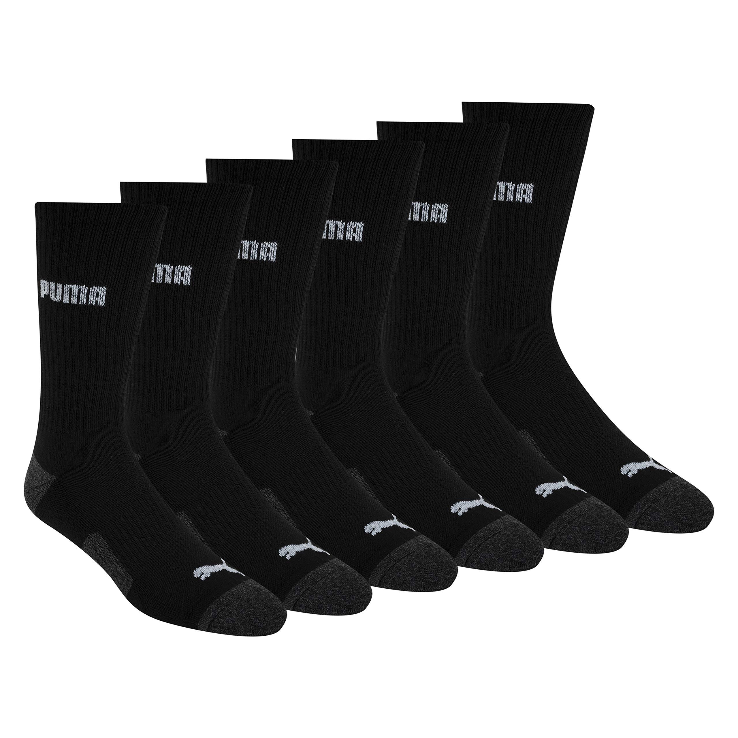PUMA Men's 6 Pack Crew Socks
