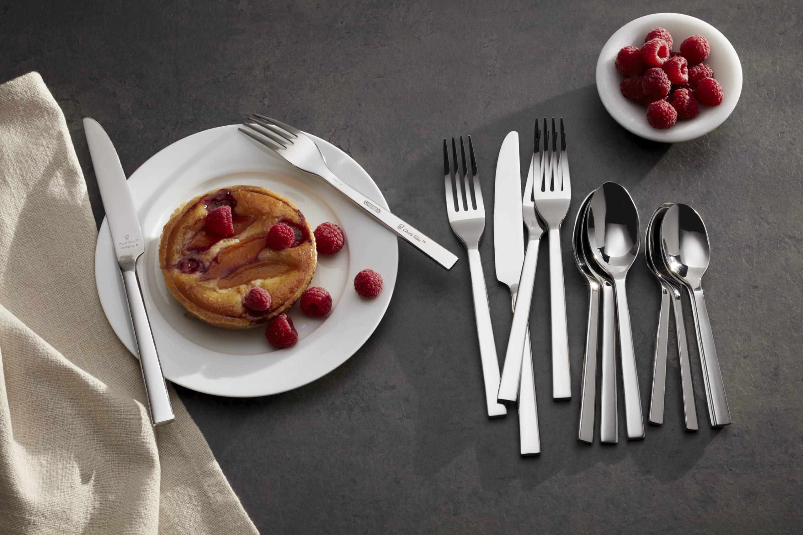 Oneid H016004B Chef's Table Everyday Flatware Salad Fork, Metallic - Image 2