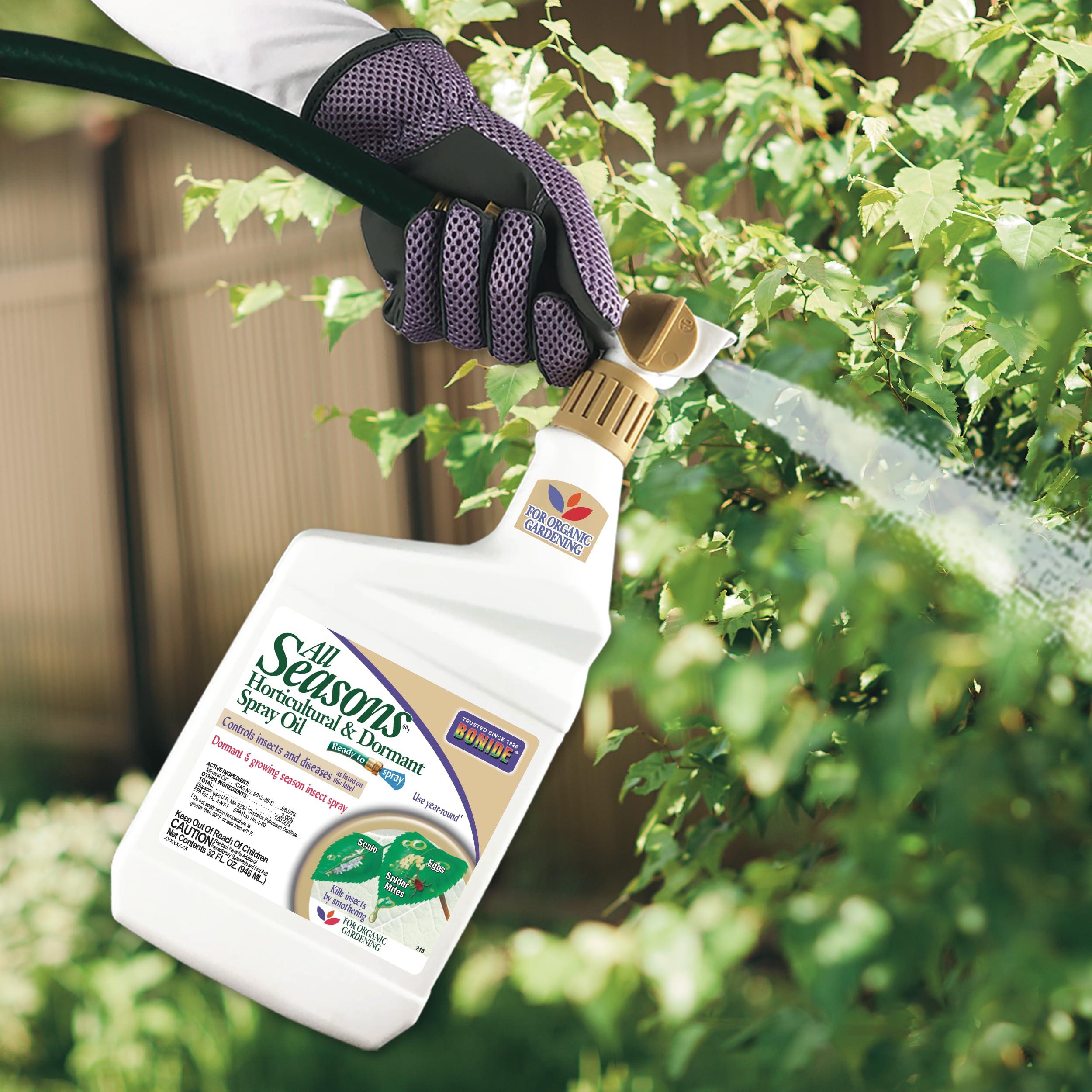 Bonide All Seasons Horticultural & Dormant Spray Oil, 32 oz Ready-to-Spray, Disease Prevention and Insect Killer for Organic Gardening - Image 2