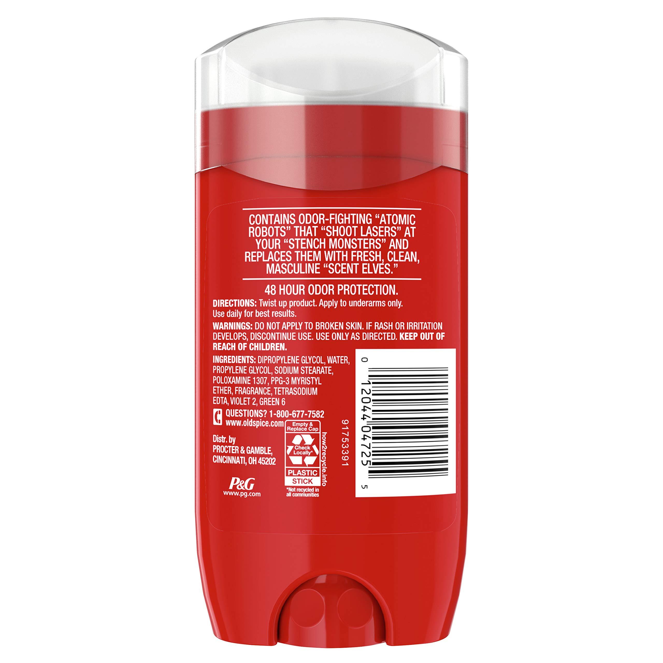 Old Spice Aluminum Free Deodorant For Men, High Endurance, 24/7 Sweat Defense & Odor Protection, 24/7 Freshness & Lasting Scent, Refresh Scent, 3.0 oz (Pack of 3) - Image 10