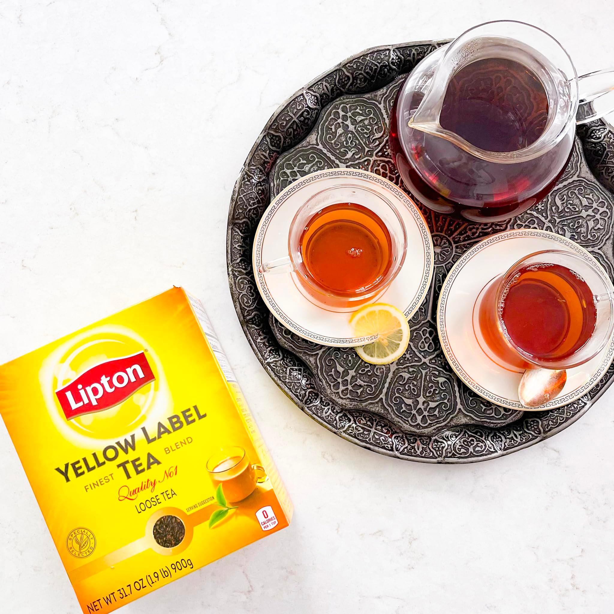 Lipton Black Tea | Yellow Label | Loose Leaf Tea | Premium Quality | International Chai Blend | Compatible for Milk Chai | Bold & Rich Flavor | Bulk Tea | 900 Grams (Pack of 4) - Image 5