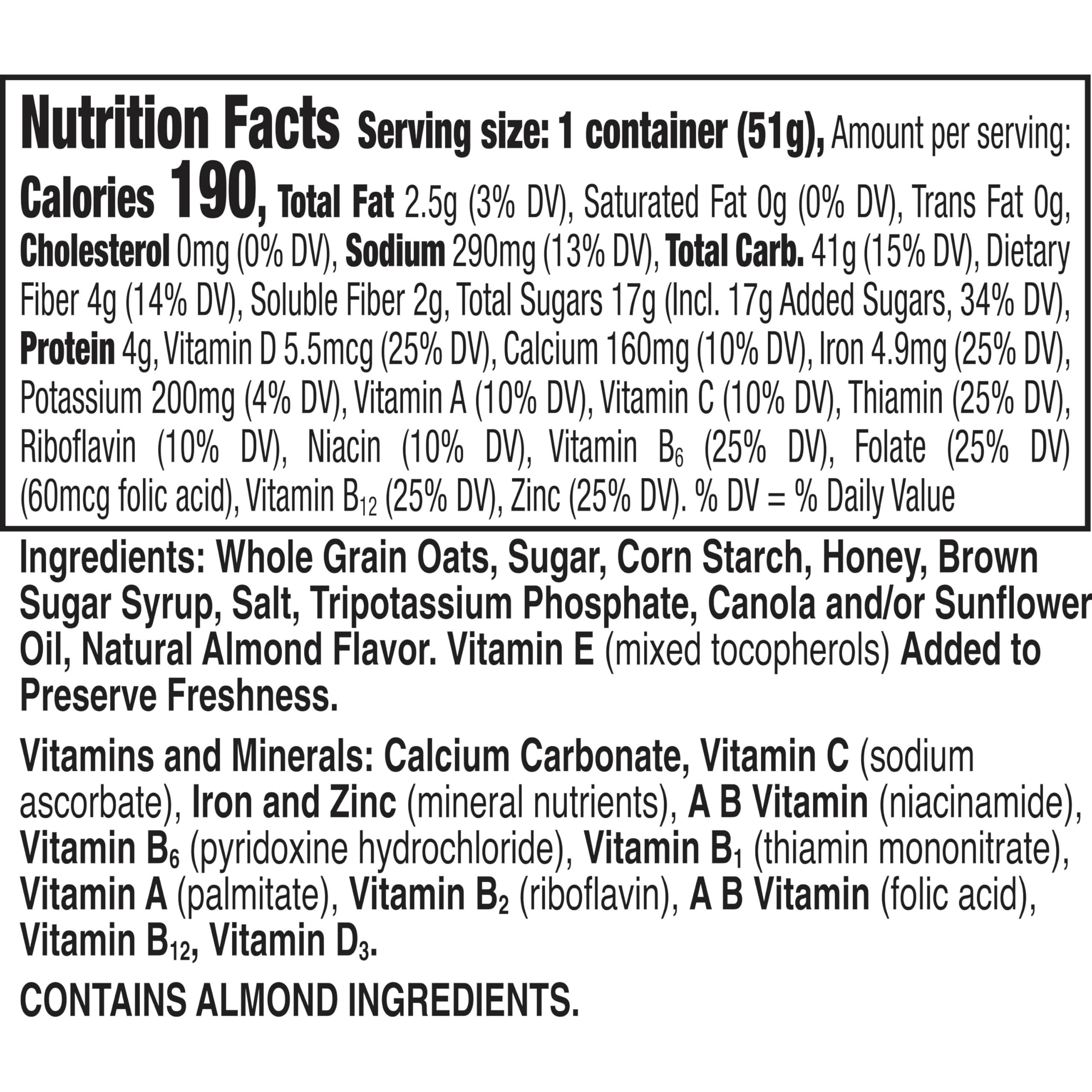 Honey Nut Cheerios Breakfast Cereal Cup, Gluten Free, Single Serve Cereal, 1.8 oz (Pack of 12) - Image 2