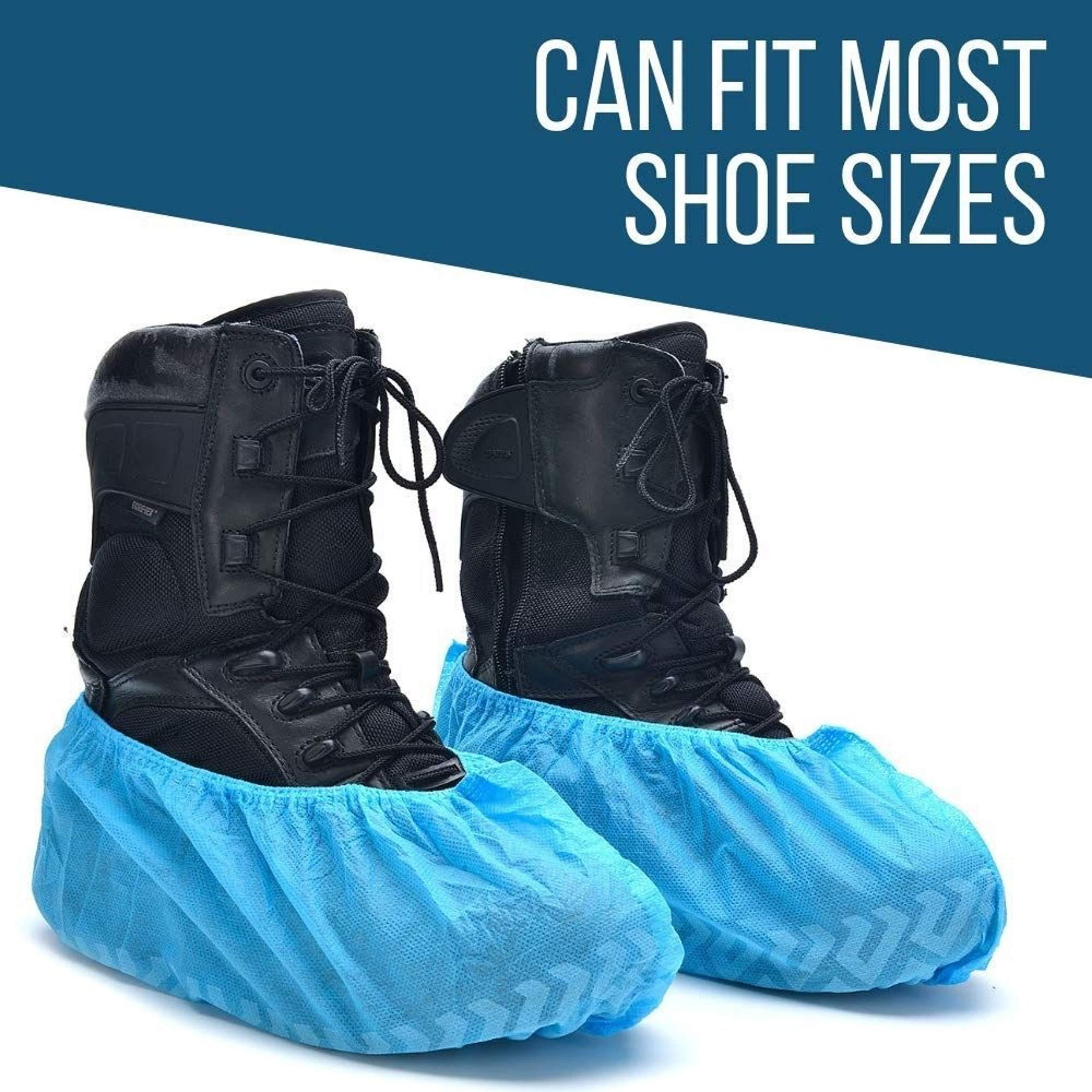 Strongman Tools Shoe Covers 120-Pack (60 Pairs) Shoe Protector for Men & Women, Disposable Shoe Covers Non Slip & Reusable, Water-Resistant Booties for Shoes, Durable for Indoor & Outdoor Use - Image 3