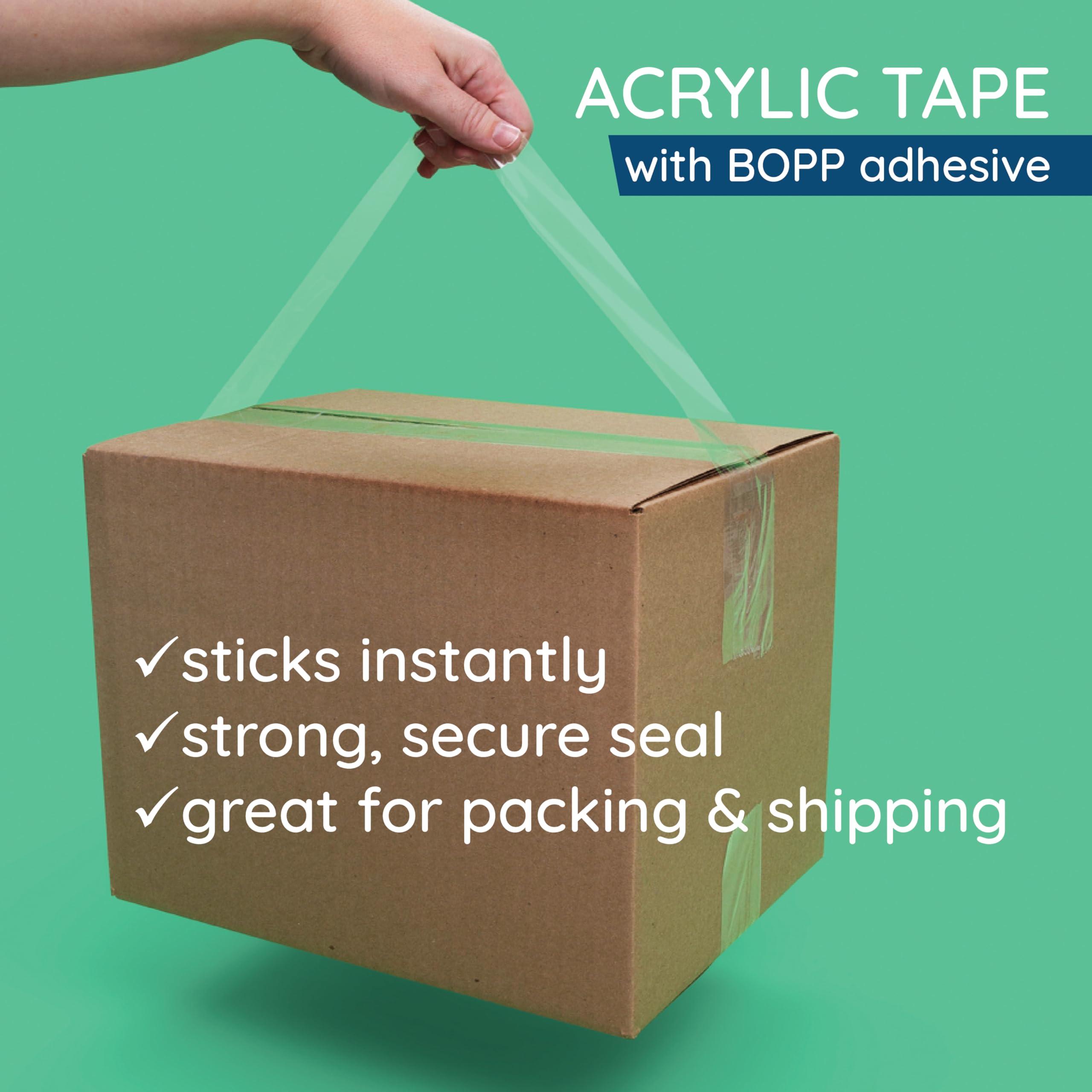 Blue Summit Supplies Clear Packing Tape Refills Bulk, 12 Pack, Heavy Duty Packaging Tape Rolls, 2 Inch Wide for Moving Boxes, Shipping, Sealing, 2.7mil Thick, 60 Yard Length, 720 Total Yards - Image 4