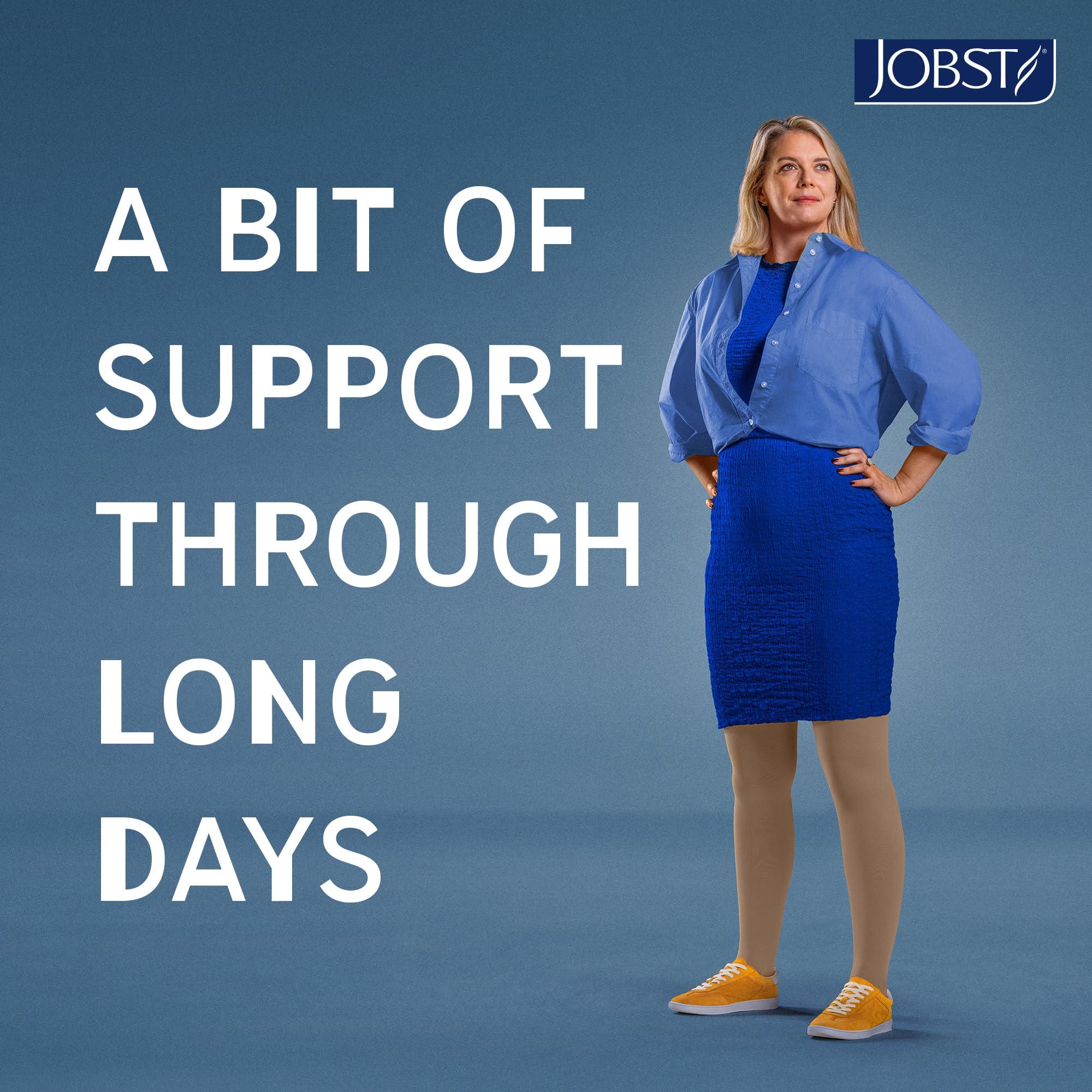 JOBST Relief Knee High Graduated Compression Socks, 15-20 mmHg - Comfortable Unisex Design - Closed Toe, Black, X-Large Full Calf - Image 7