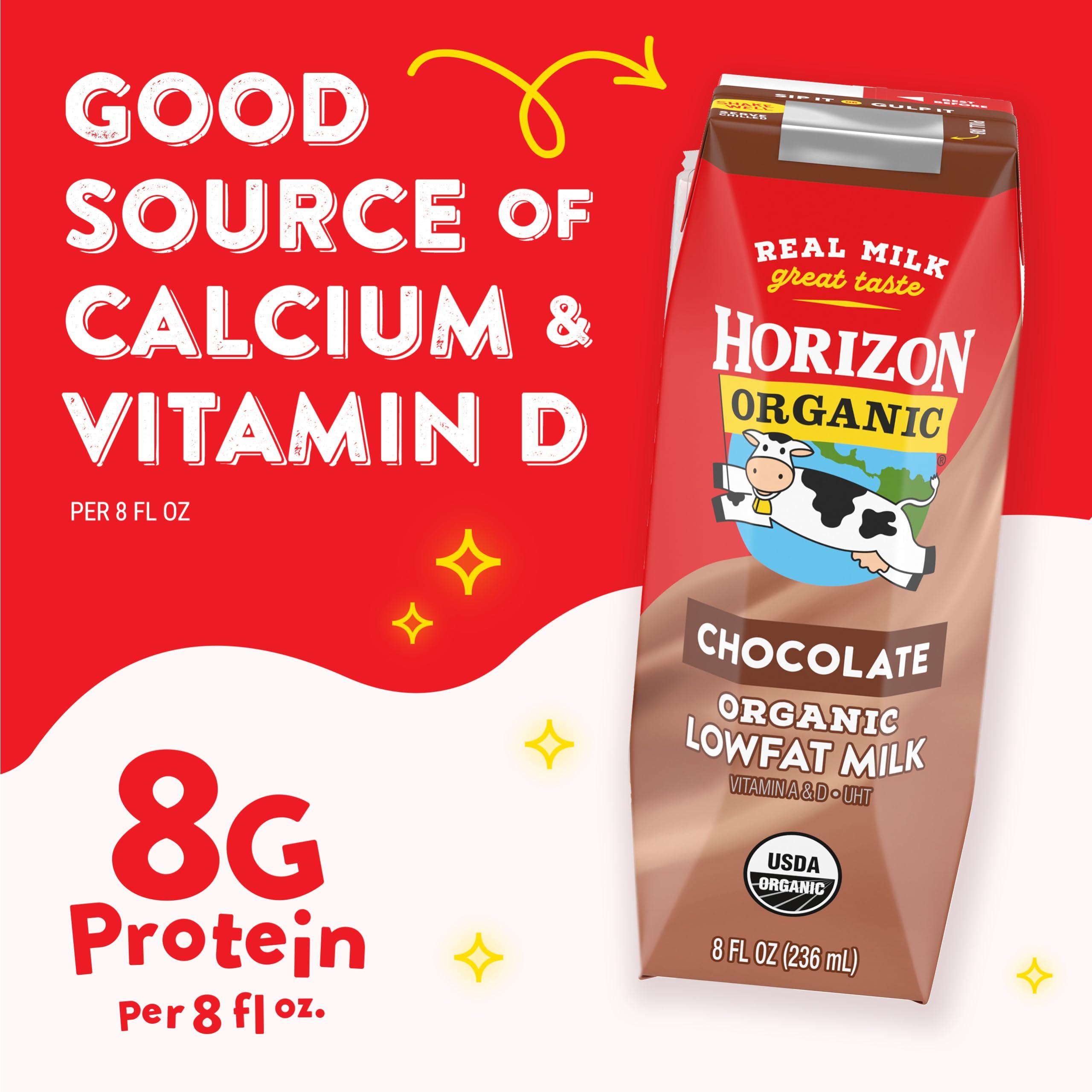 Horizon Organic Shelf-Stable 1% Lowfat Milk Boxes, Chocolate, 8 Fl Oz, 18 Pack - Image 4