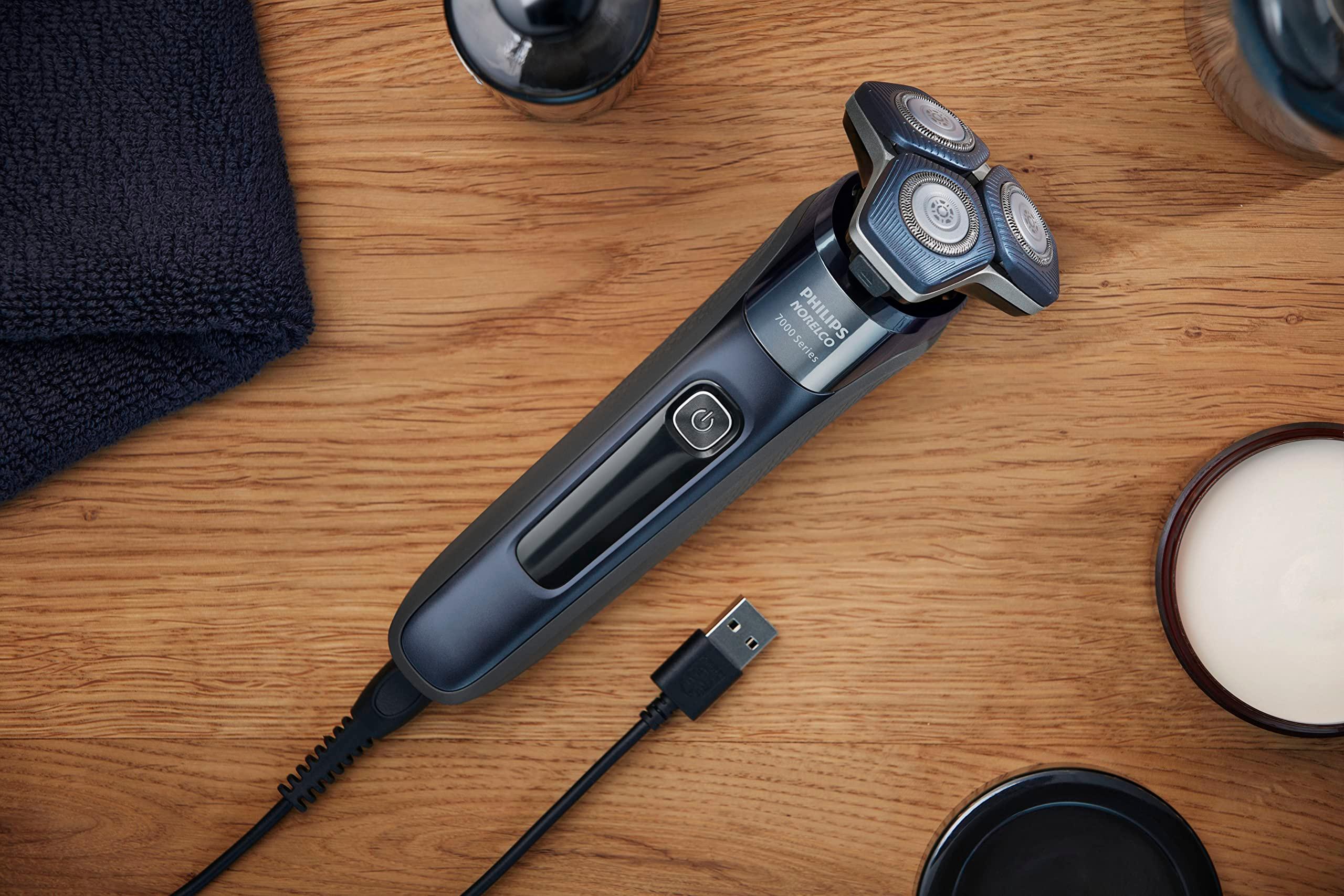 Philips Norelco Shaver 7800, Rechargeable Wet & Dry Electric Shaver with SenseIQ Technology, Quick Clean Pod, Charging Stand, Travel Case and Pop-up Trimmer, S7885/85 - Image 11