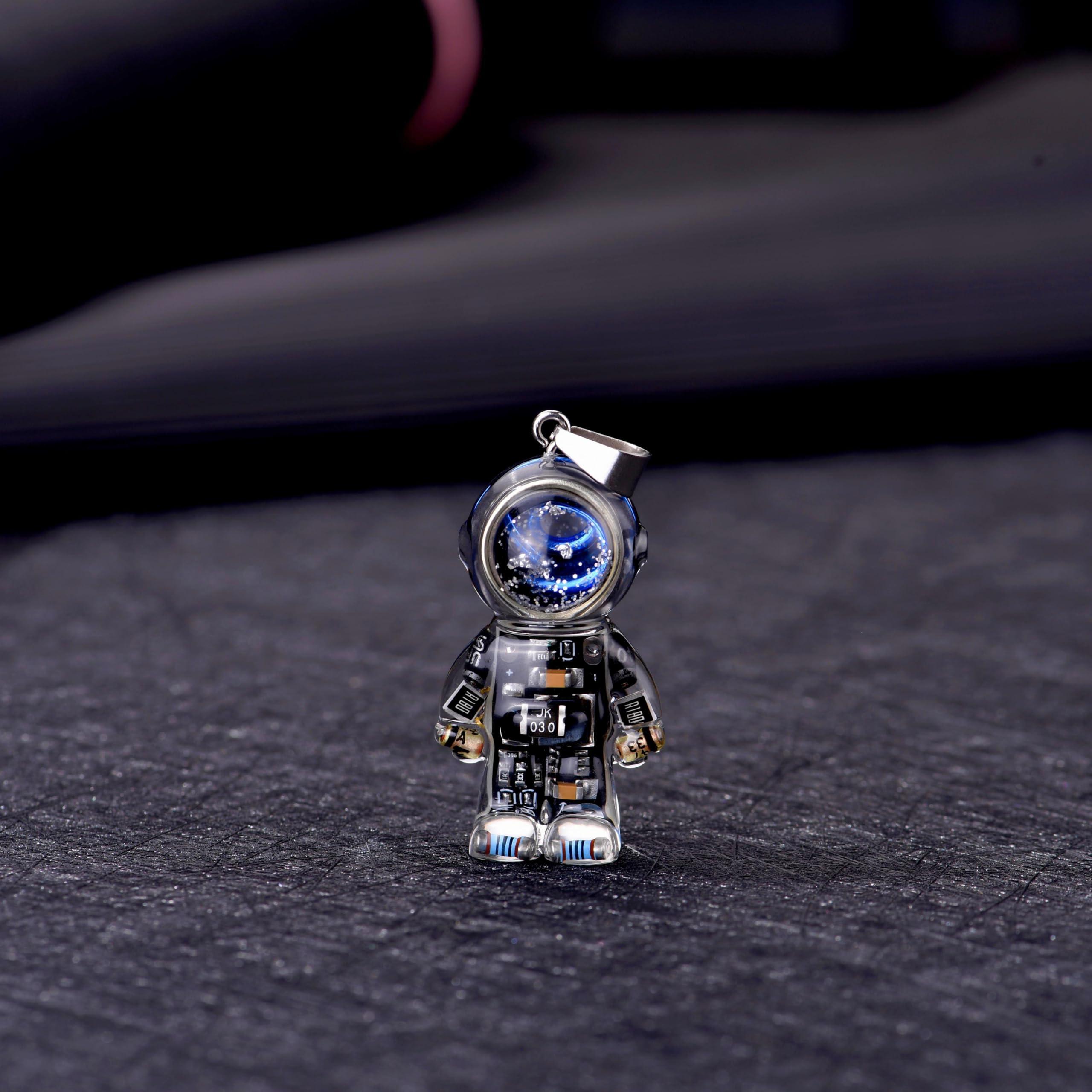 REBME Astronaut Pendant Necklace Unique steampunk Pendant Trendy and Cool Accessory as Necklace Keychain Bagcharm for Men and Women - Image 3