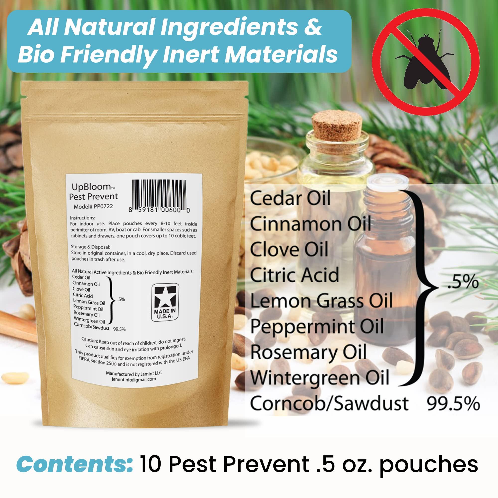 UpBloom - Pest Prevent All-Natural Repellents Home and Garage Defense from Mouse, Spider, Roaches, and Insects 10 Pest Control and Repeller Pouches - Image 3