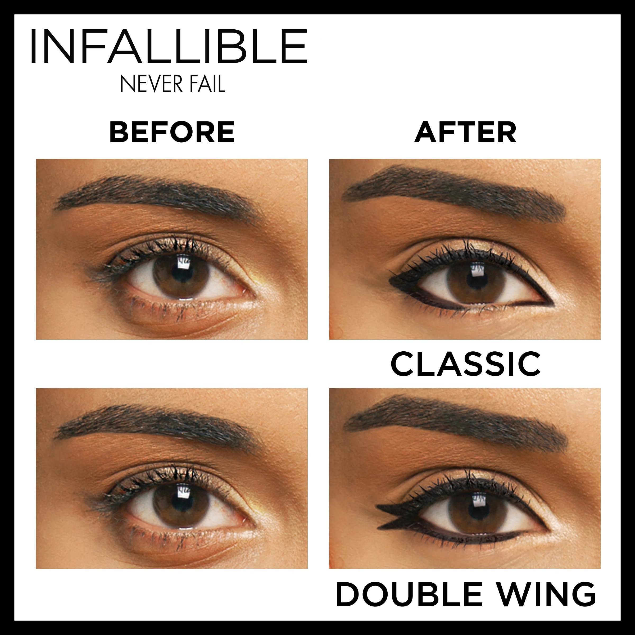 L'Oreal Paris Makeup Infallible Never Fail Original Mechanical Pencil Eyeliner with Built in Sharpener, Black Brown, 1 Count - Image 5