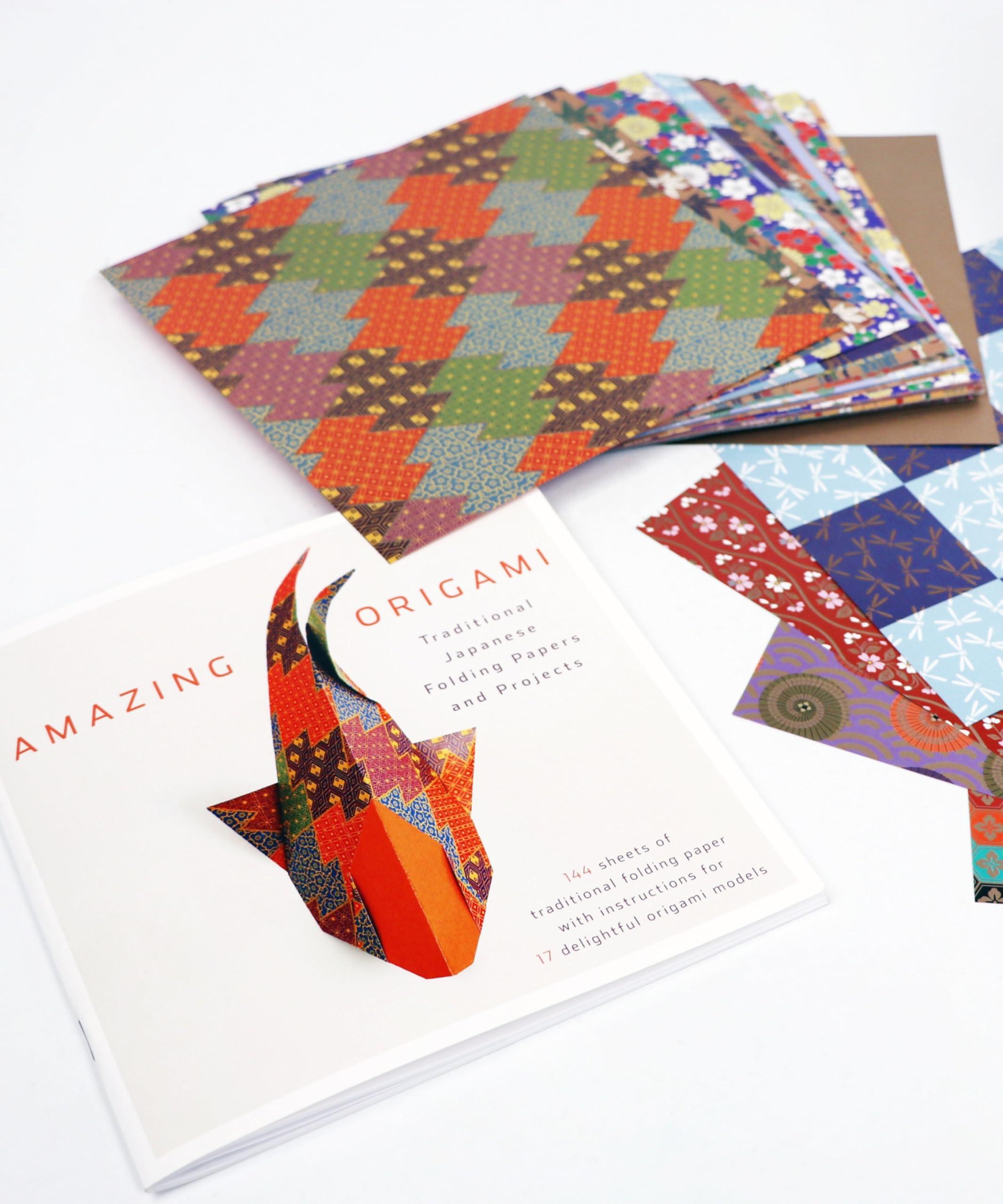 Amazing Origami Kit: Traditional Japanese Folding Papers and Projects [144 Origami Papers with Book, 17 Projects] - Image 6