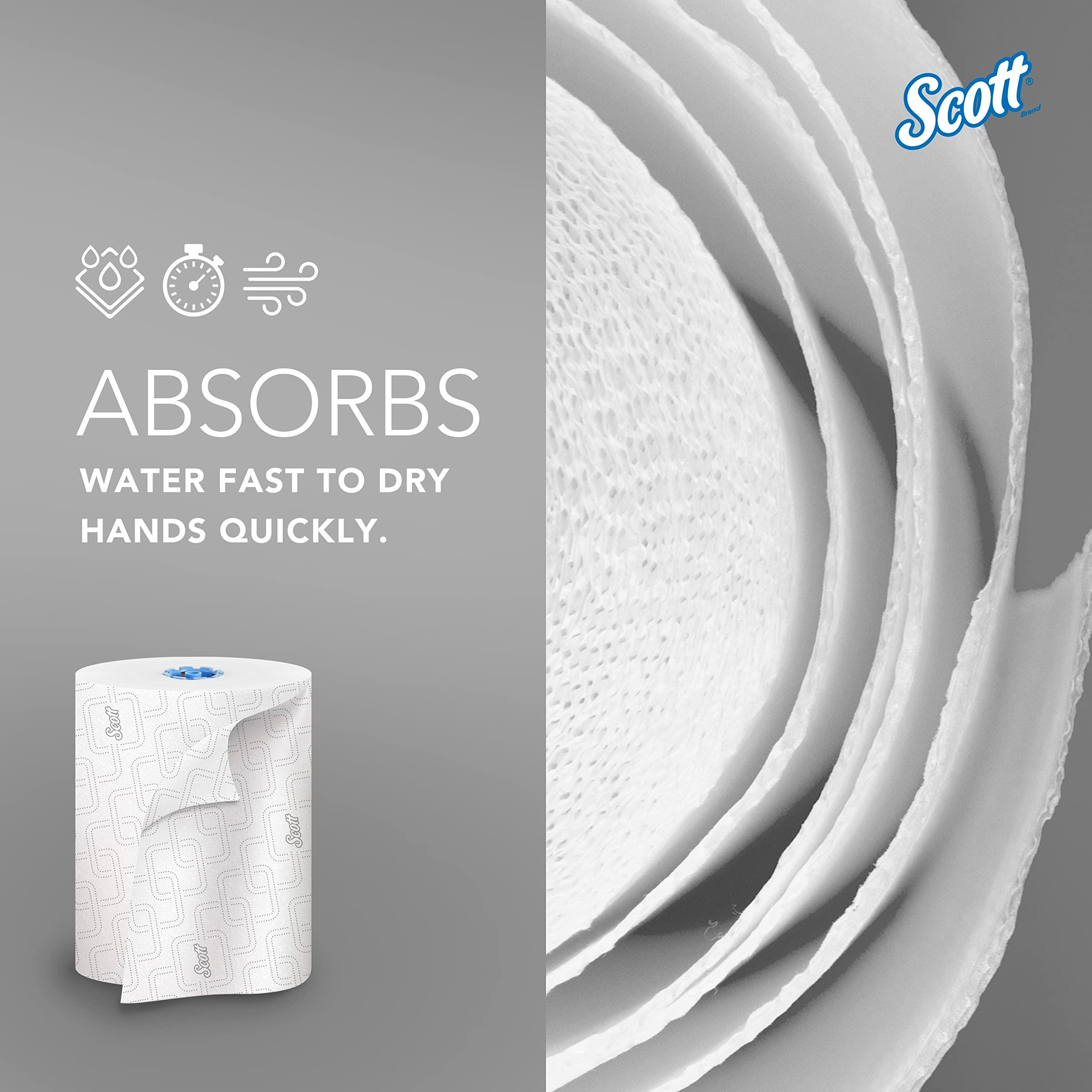 Scott Professional Pro High-Capacity Hard Roll Paper Towels, Bulk (53925), Elevated Design, Absorbency Pockets, White, for ScottBrand Blue Core Dispensers (6 Rolls at 700' Each, 4,200'/Case) - Image 8