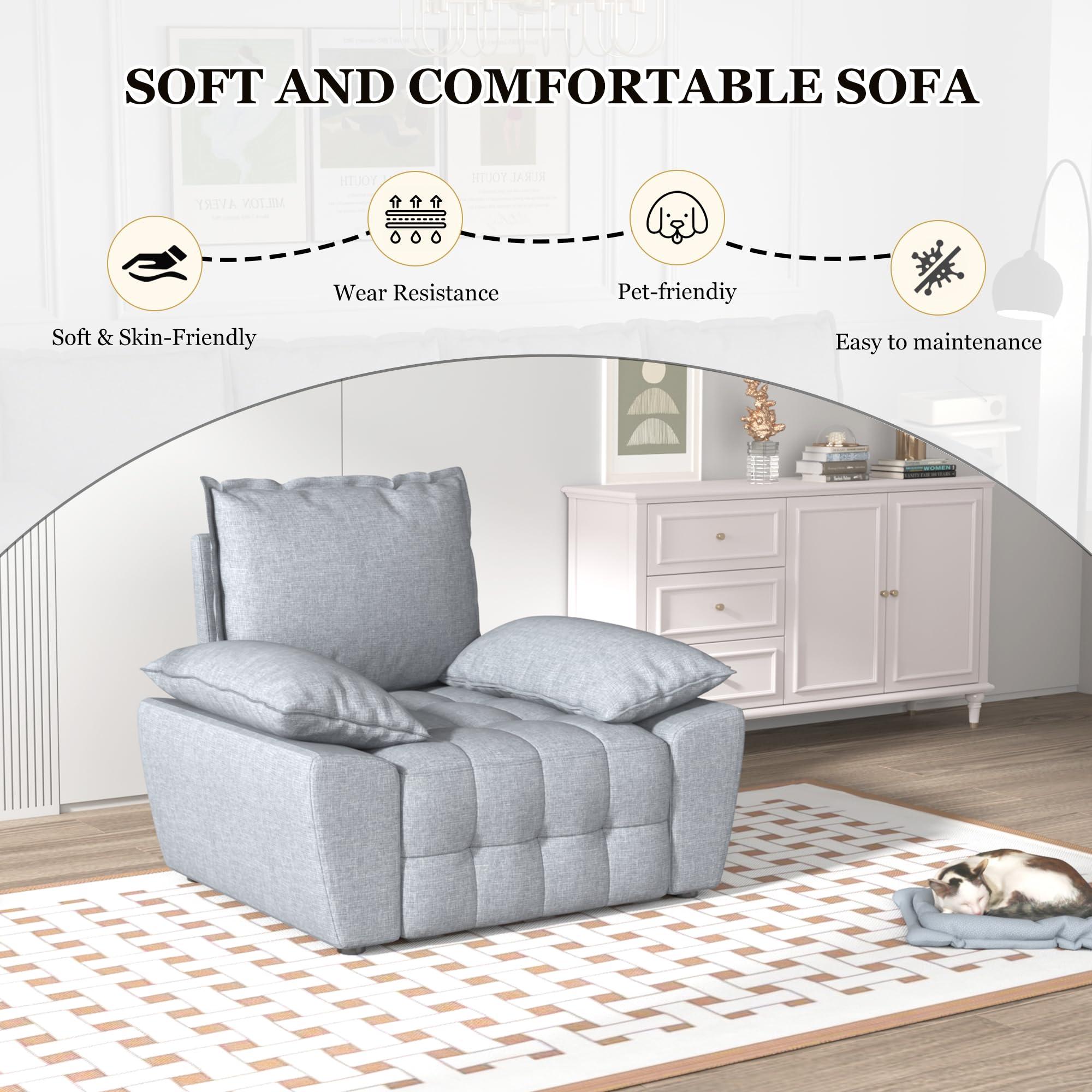 SILKIR Sectional Couches for Living Room,Modular Sectional Sofa,L Shaped Couch,Sofa with Chaise,Modular Sofa for Bedroom - Image 6
