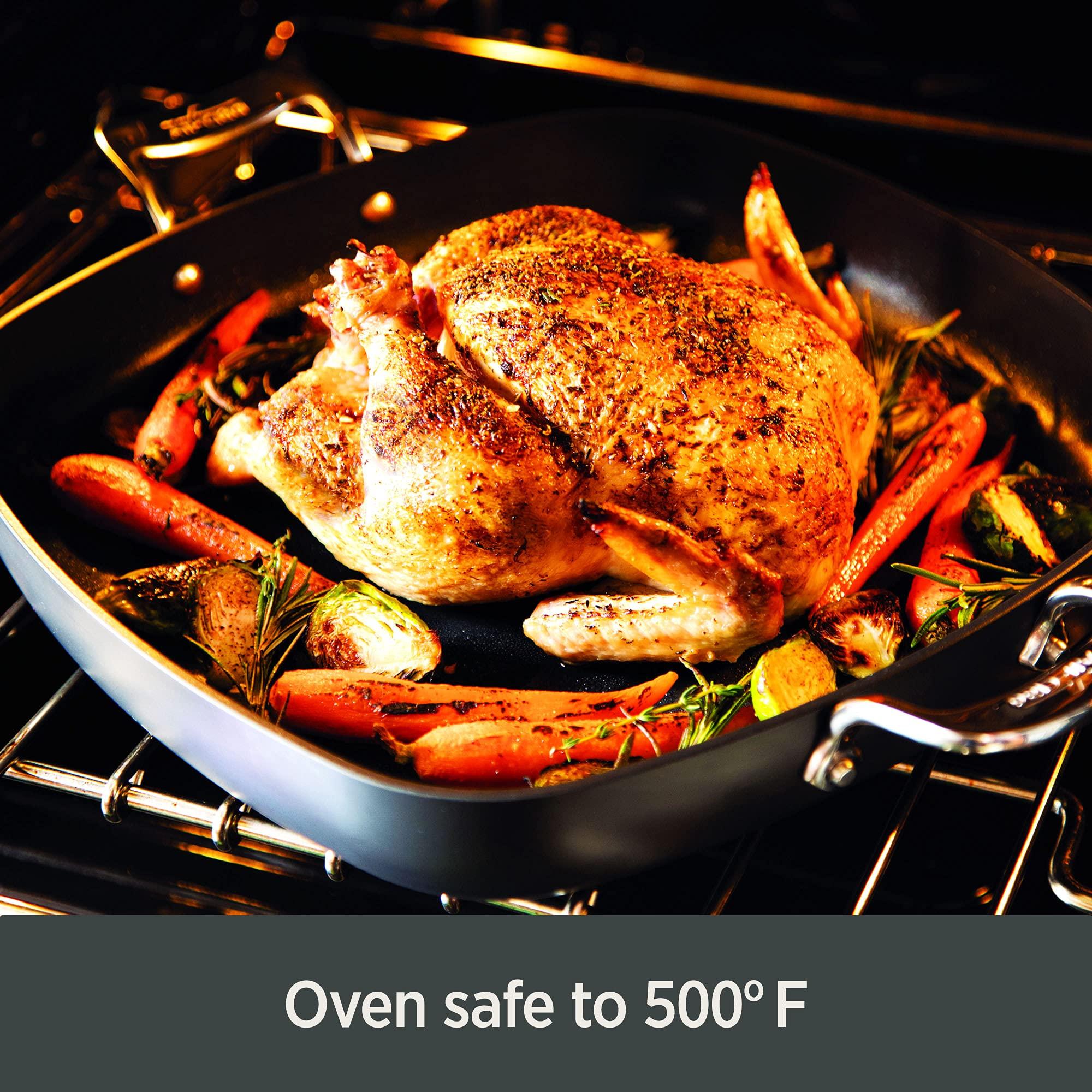 All-Clad Essentials Hard Anodized Nonstick Sauce Pan Set 4 Piece, 8, 10.25 Inch, 4 Quart Oven Broiler Safe 500F Pots and Pans, Cookware Black - Image 2
