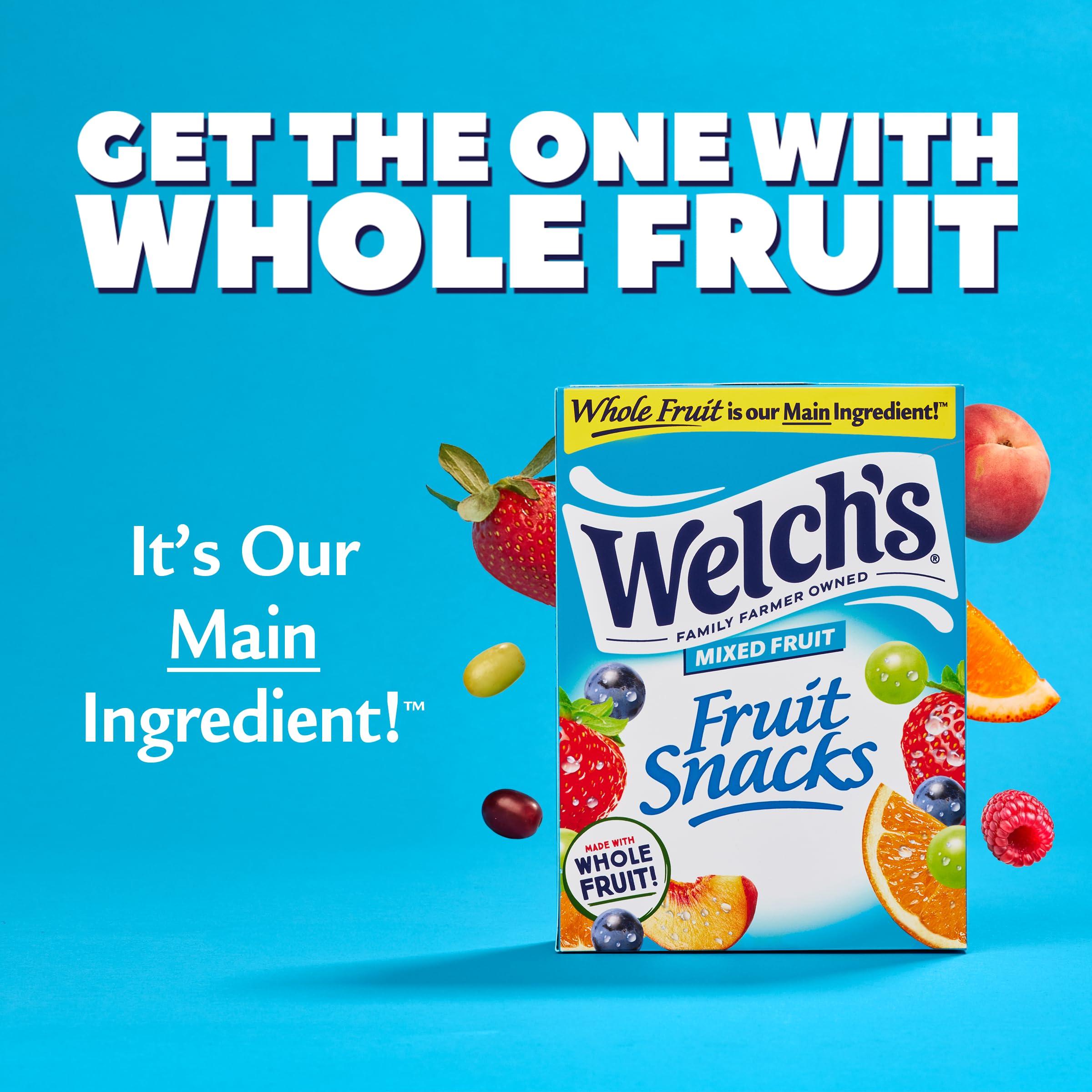 Welch's Fruit Snacks, Mixed Fruit Snack Box, Gluten Free, 0.8oz Snack Packs (Pack of 40) - Image 4
